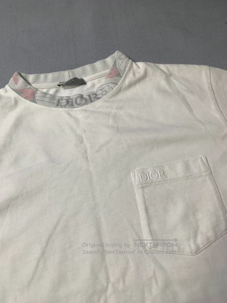 Dior Dior Collar Floral Logo Short Sleeve T-Shirt Size US M / EU 48-50 / 2 - 1 Thumbnail