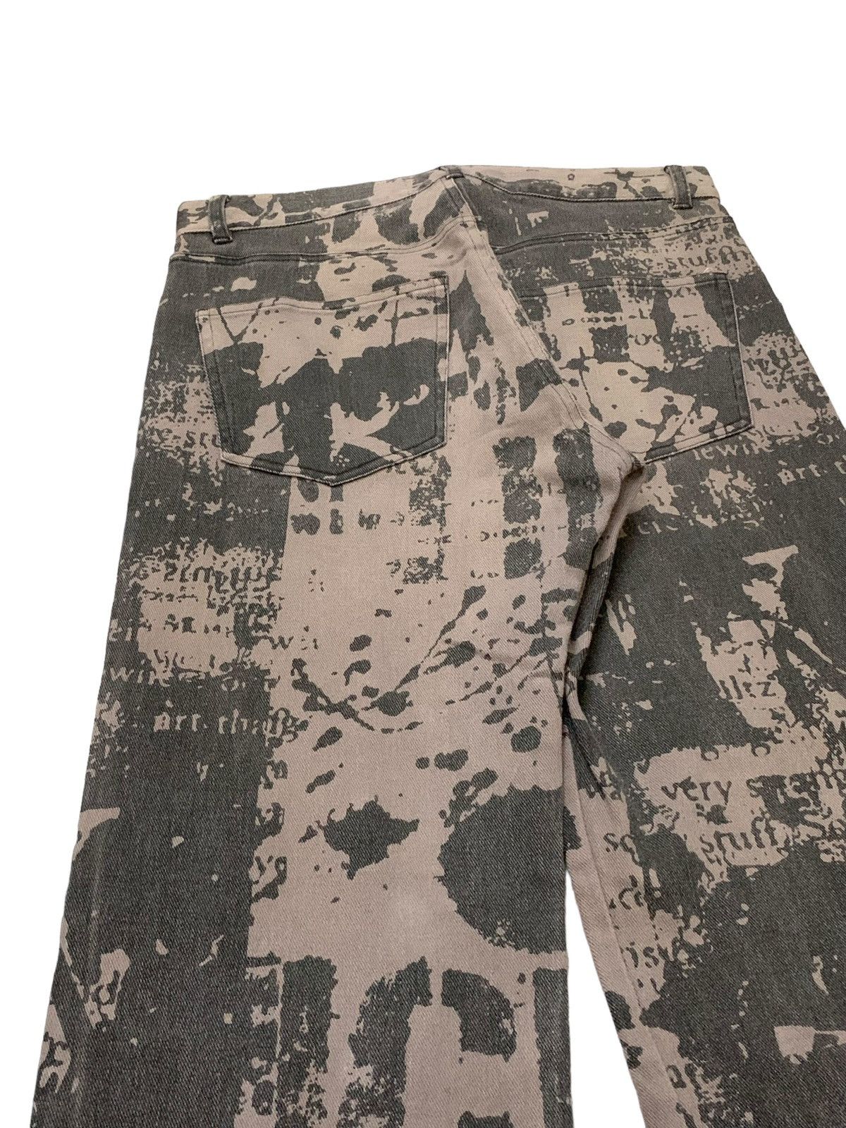 In The Attic × Junya Watanabe In The Attic Japan Trompe L’oeil Poems Loose Denim Pants Size US 30 / EU 46 - 11 Thumbnail