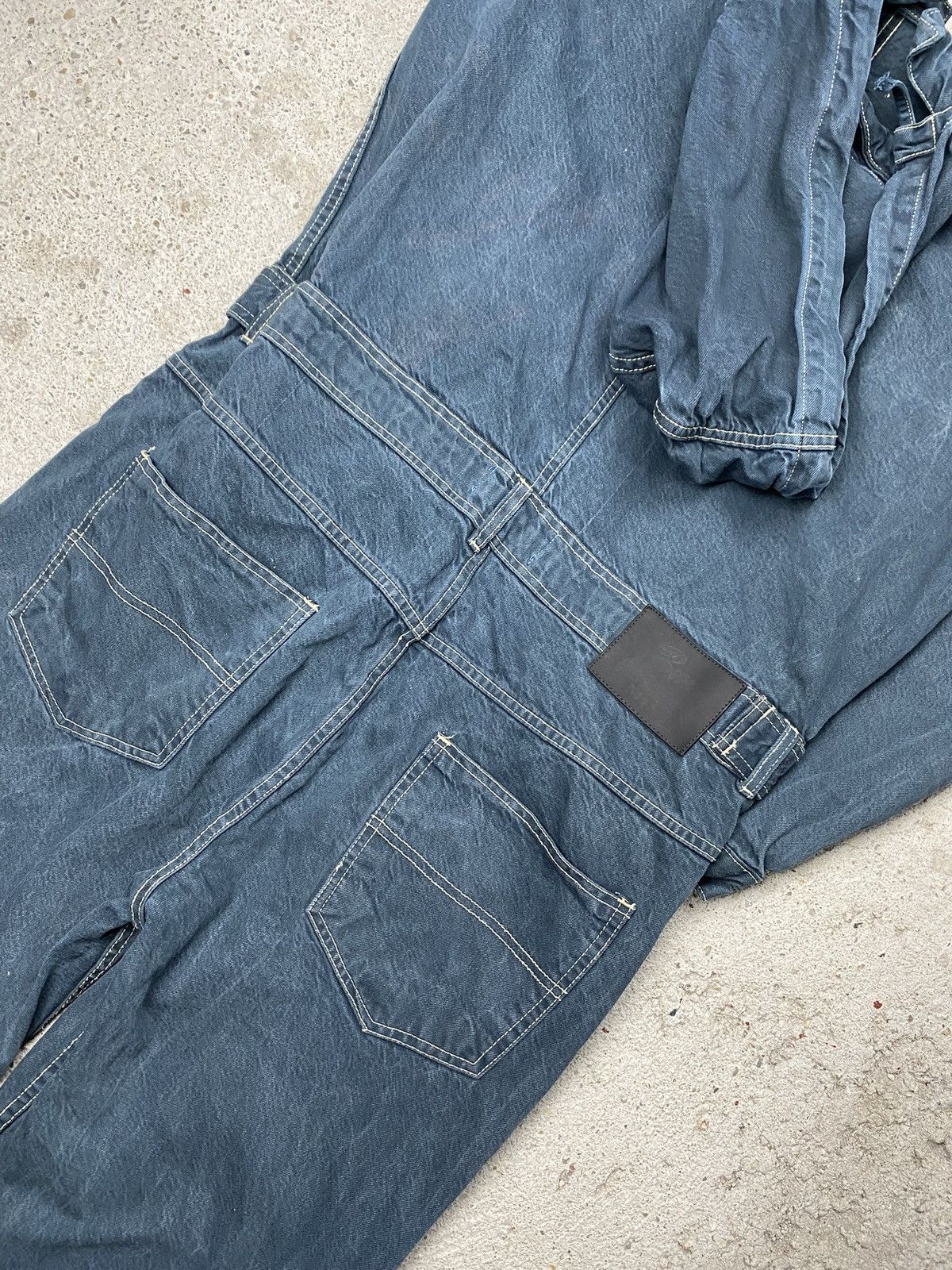 Brooklyn Mint Brooklyn mint jumpsuit denim jeans biggie hip hop navy Size US 38 / EU 54 - 12 Thumbnail