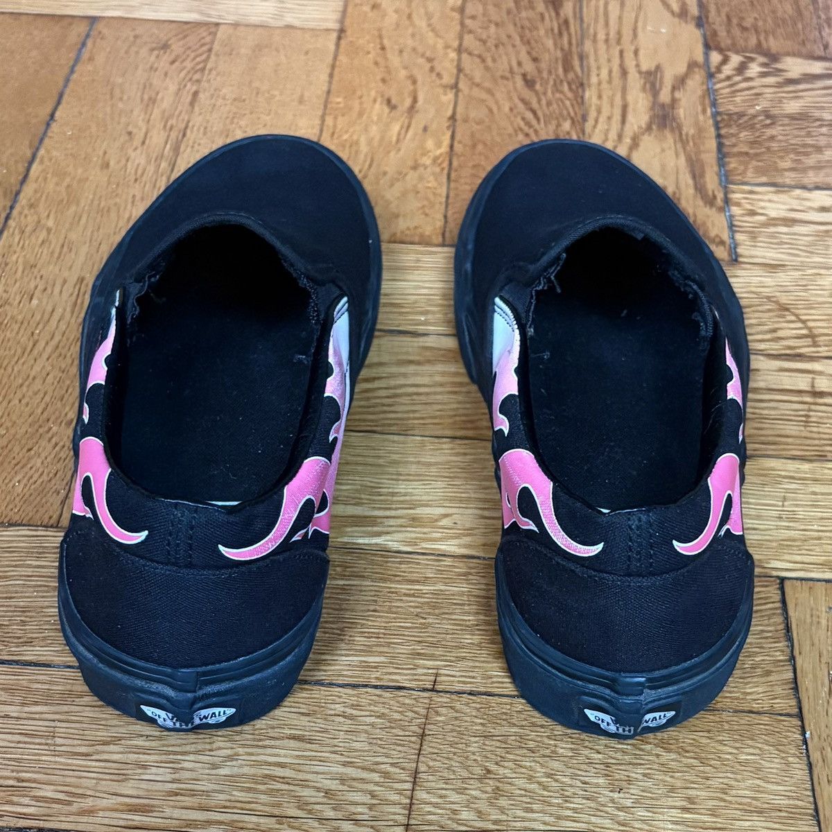 Vans Vans Pink Flame Slip-On Size US 8 / EU 41 - 4 Thumbnail