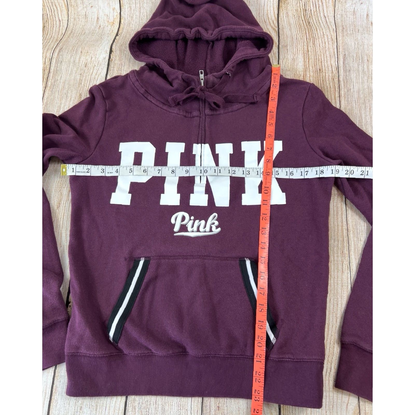 Victoria's Secret Victoria's Secret PINK Hoodie Women's XS Pullover Long Sleeve Logo Pocket Hooded Casual Sweatshirt Pink Cotton Size XS / US 0-2 / IT 36-38 - 4 Thumbnail