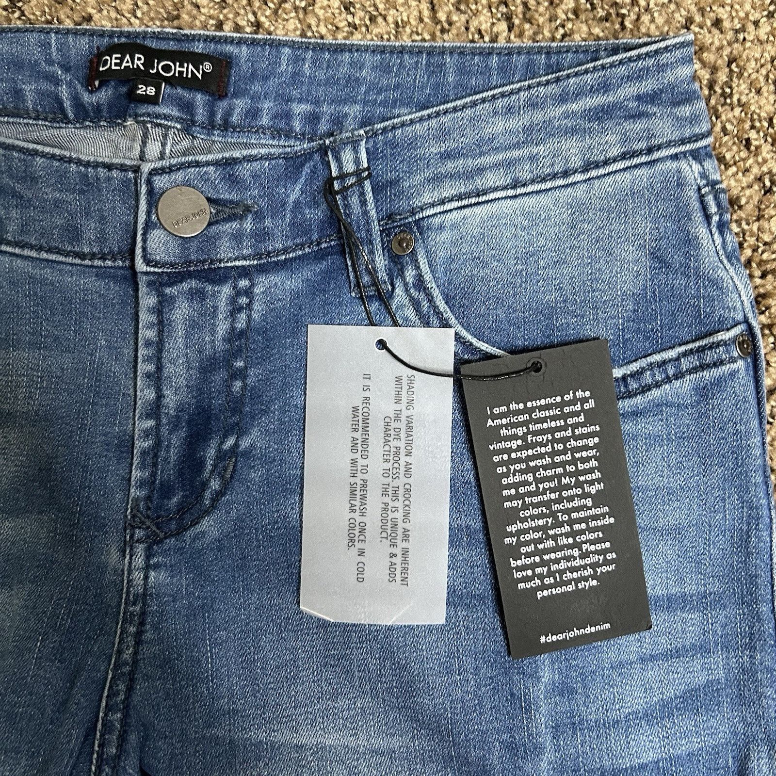 Other NWT Dear John Womens Jeans Ankle Skinny Denim Jean Size 28 Size 28" / US 6 / IT 42 - 2 Thumbnail