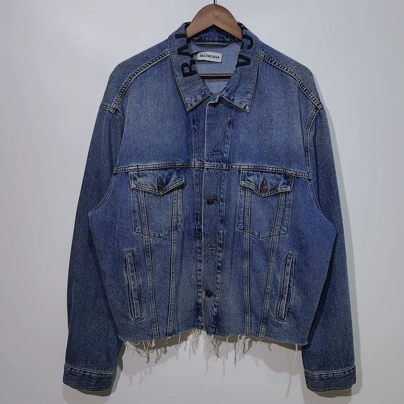 Balenciaga Balenciaga Denim Jacket Size US XXS / EU 40 - 1 Thumbnail