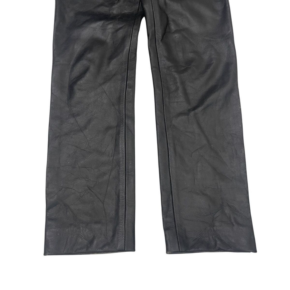Japanese Brand Vintage 90s Dog House Leather Pants Size US 32 / EU 48 - 4 Thumbnail