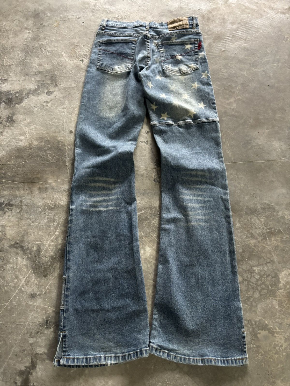 20471120 × Hysteric Glamour × If Six Was Nine GAZOZ flare star jeans punk gothic american flag style Size US 26 / EU 42 - 11 Thumbnail