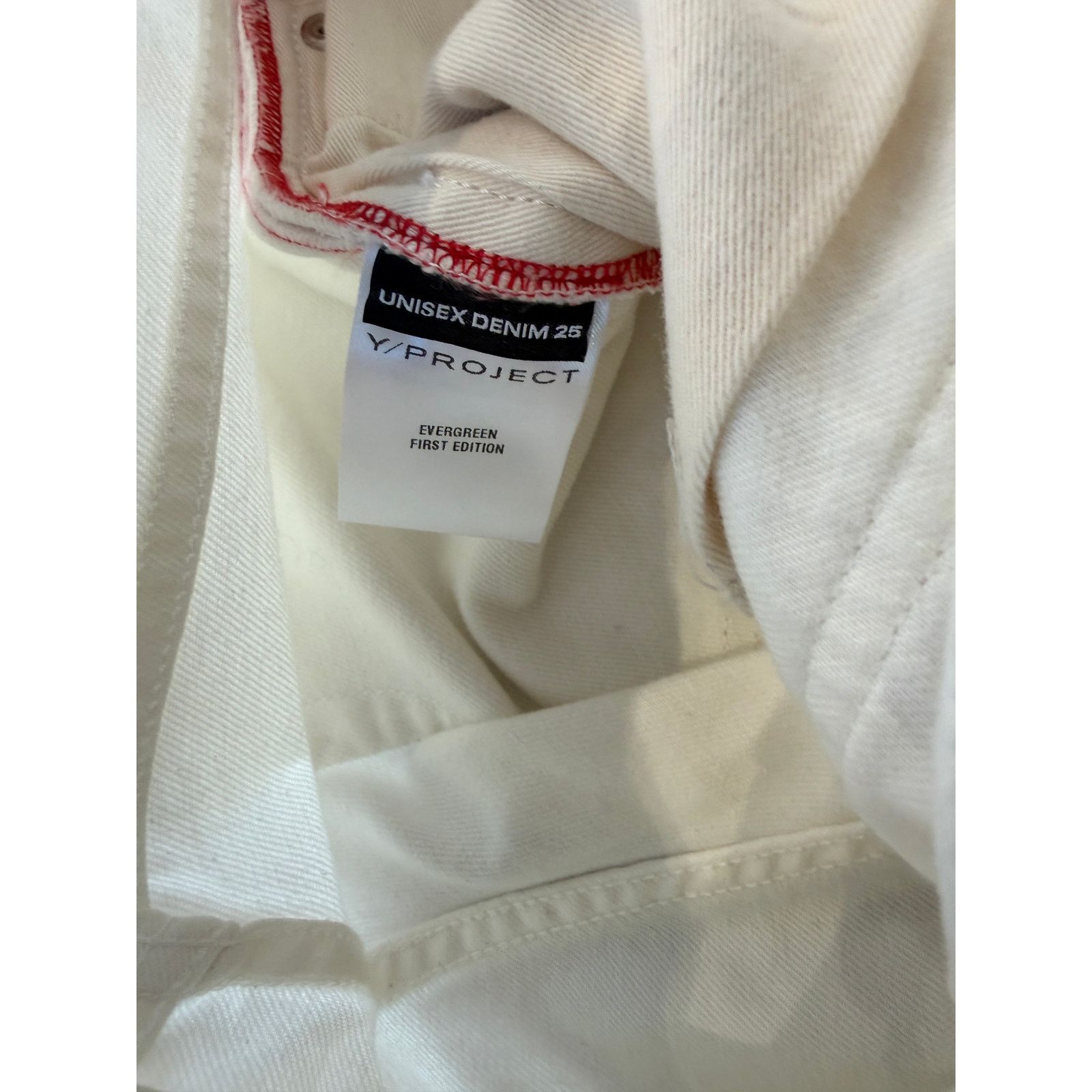 Y/Project Y/Project Front Panel White Jeans Size 25" / US 0 / IT 36 - 6 Thumbnail