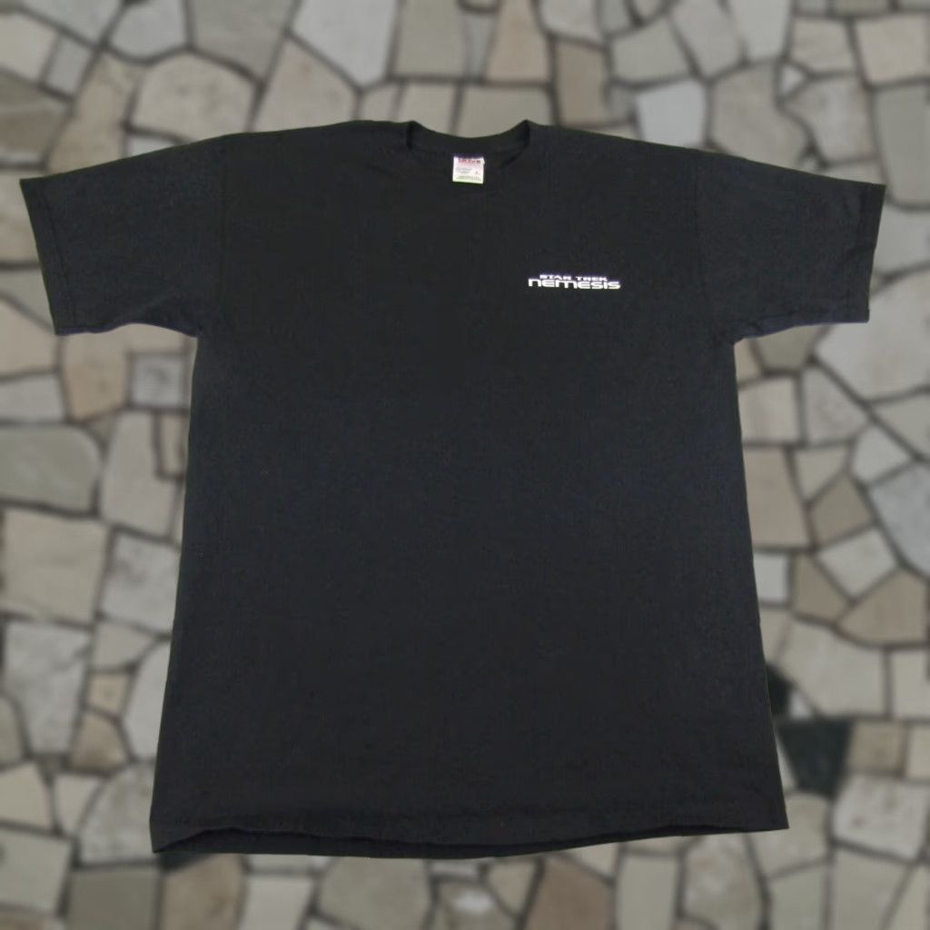 Anvil VINTAGE Anvil Star Trek T-Shirt Mens Large Black Graphic Print 90s Movie Promo Single Stitch Size US L / EU 52-54 / 3 - 1 Thumbnail