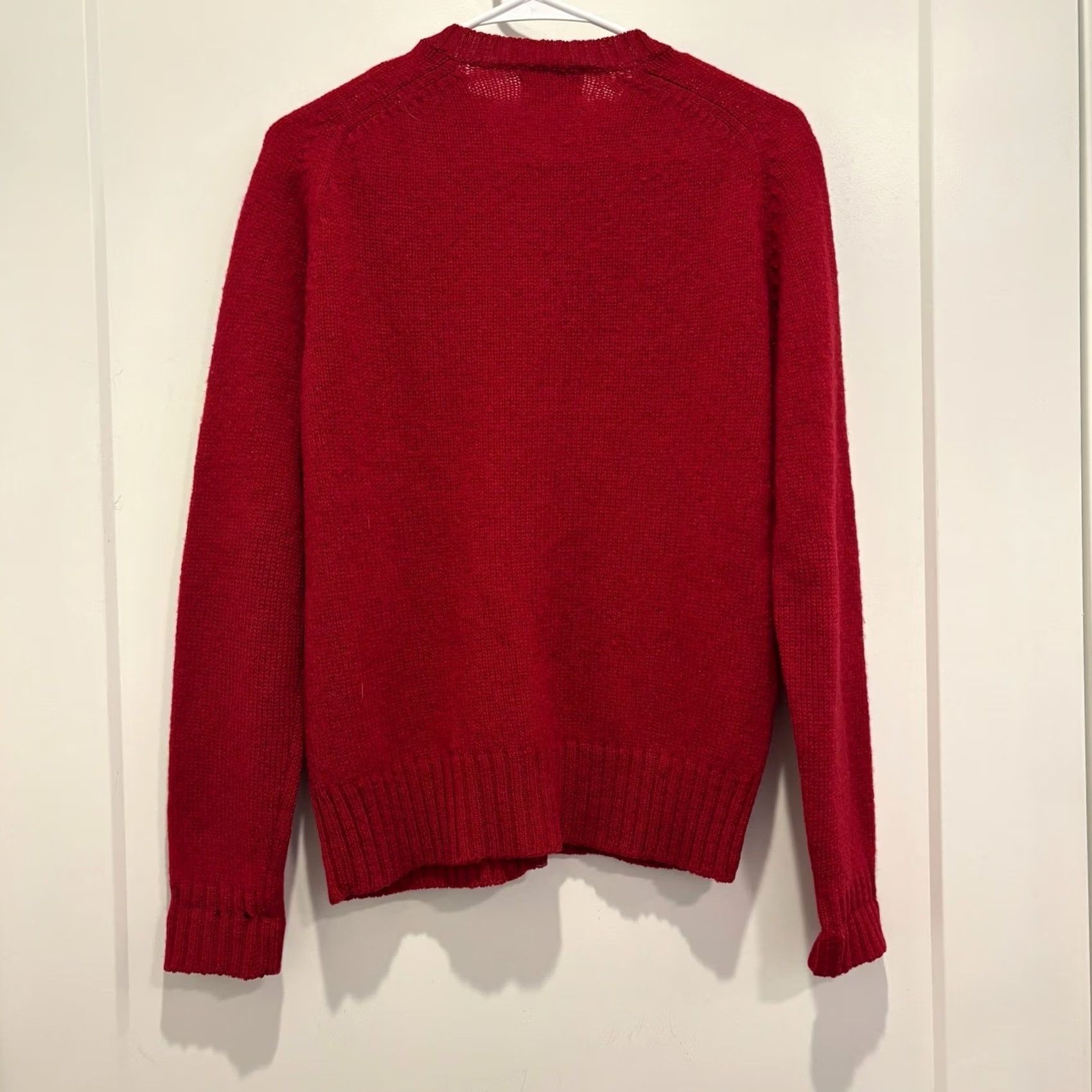 Vintage VINTAGE Scotsdoon Cardigan Red Scottish Shetland Wool Gold Crest Buttons Size 38 Size M / US 6-8 / IT 42-44 - 3 Thumbnail