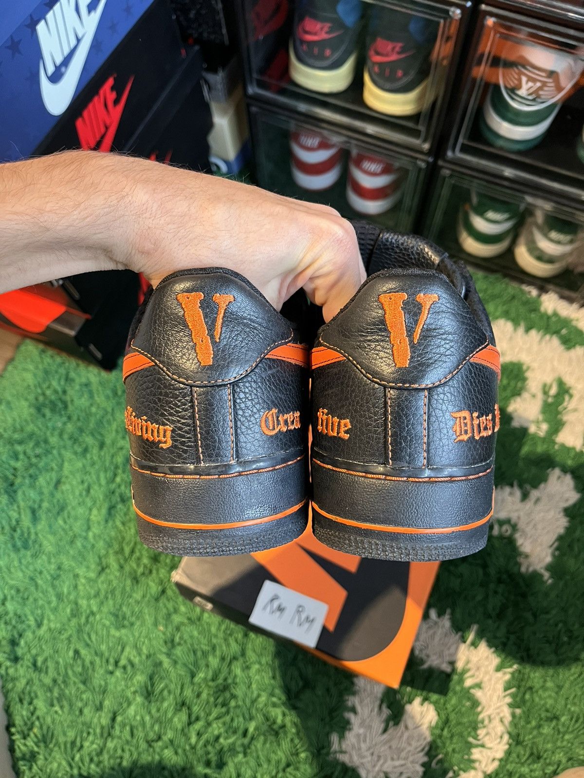 Nike × Vlone Air Force 1 Vlone (Harlem Box) Size US 12 / EU 45 - 4 Thumbnail