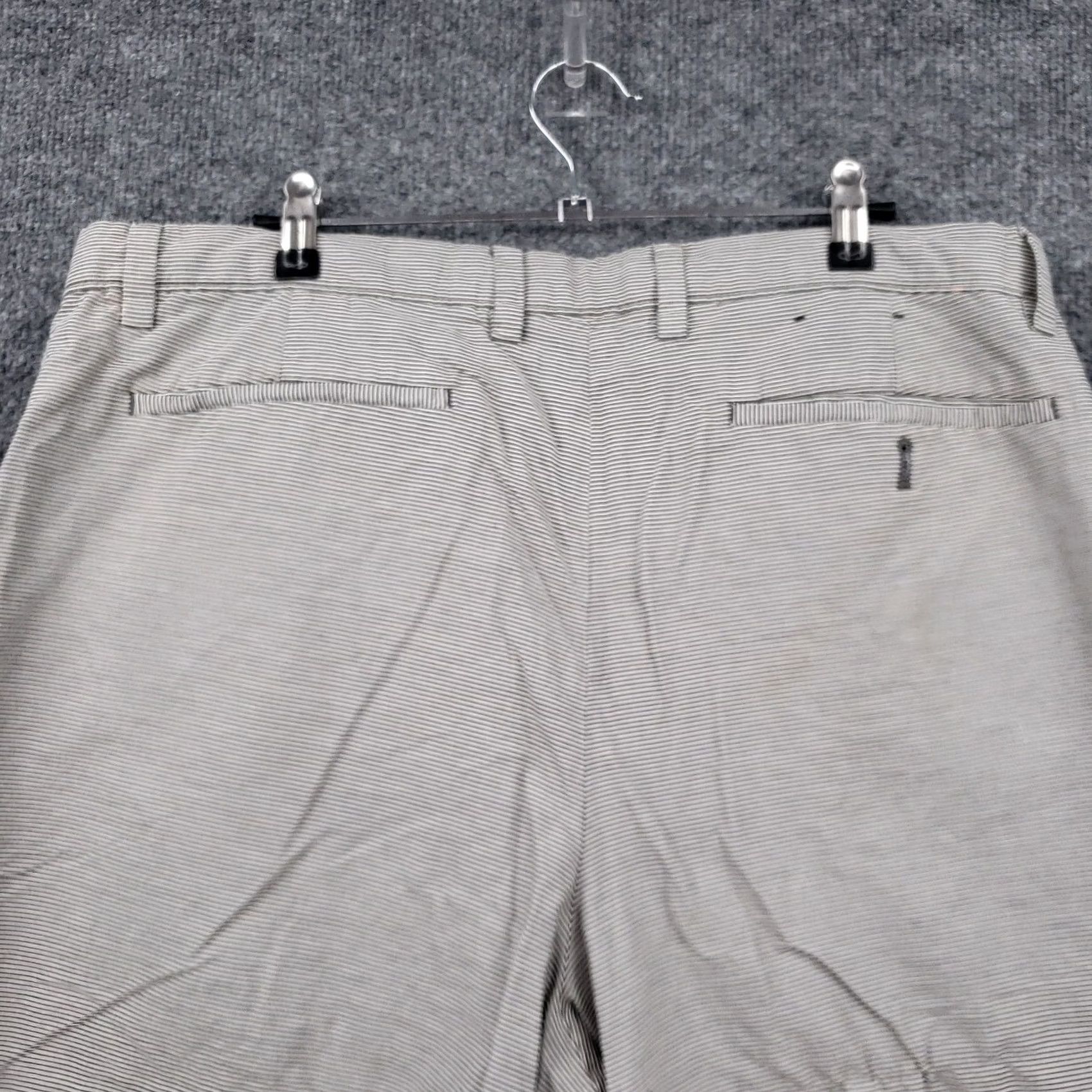 Banana Republic Banana Republic Mens Gray Striped Bermuda Shorts 38 Flat Front Mid Rise Casual Size US 38 / EU 54 - 6 Thumbnail