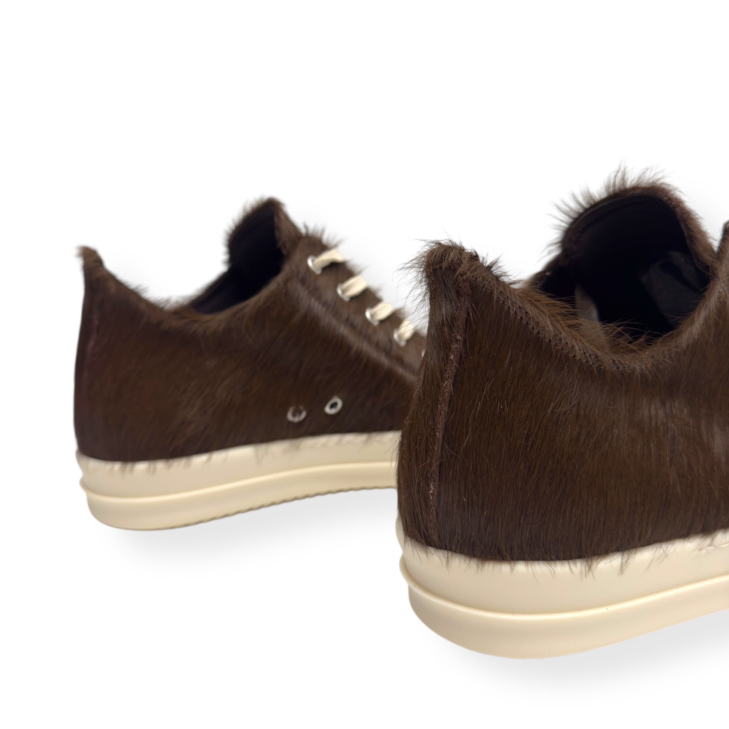 Rick Owens RICK OWENS PONY HAIR LOW TOP SNEAKER BROWN 41.5 / UK7.5 Size US 8.5 / EU 41-42 - 8 Thumbnail