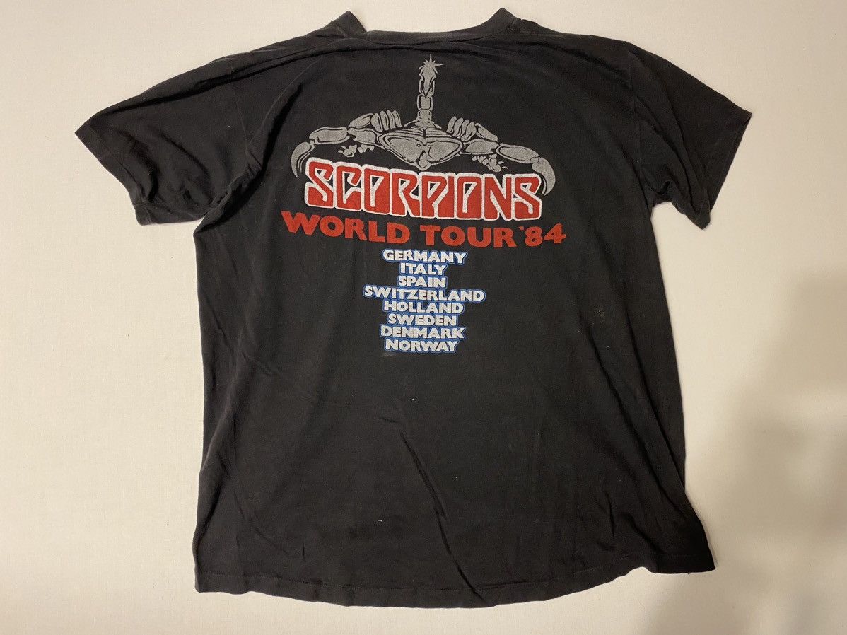 Band Tees × Vintage Scorpions 1984 Copyright World Tour T-Shirt Size US M / EU 48-50 / 2 - 6 Thumbnail