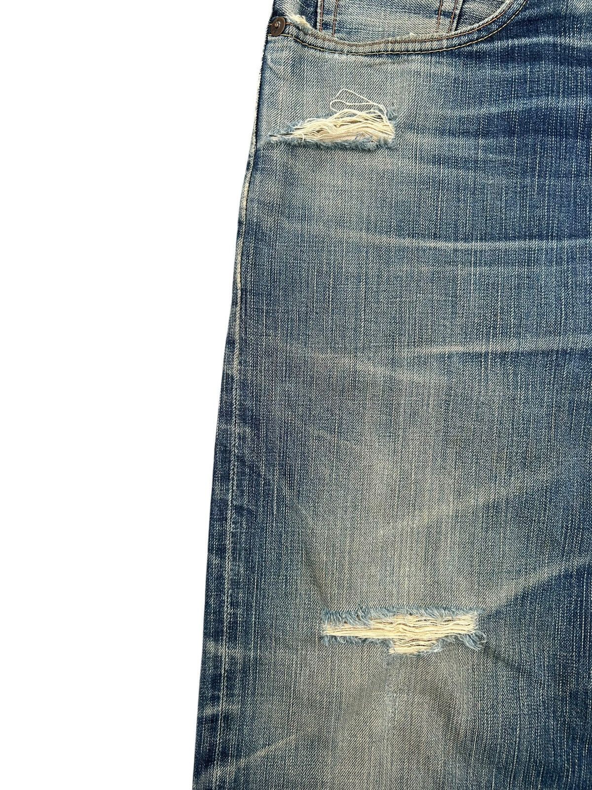 Kapital Vintage Edwin 505V Selvedge Thrashed Denim Jeans Size US 40 / EU 56 - 6 Thumbnail