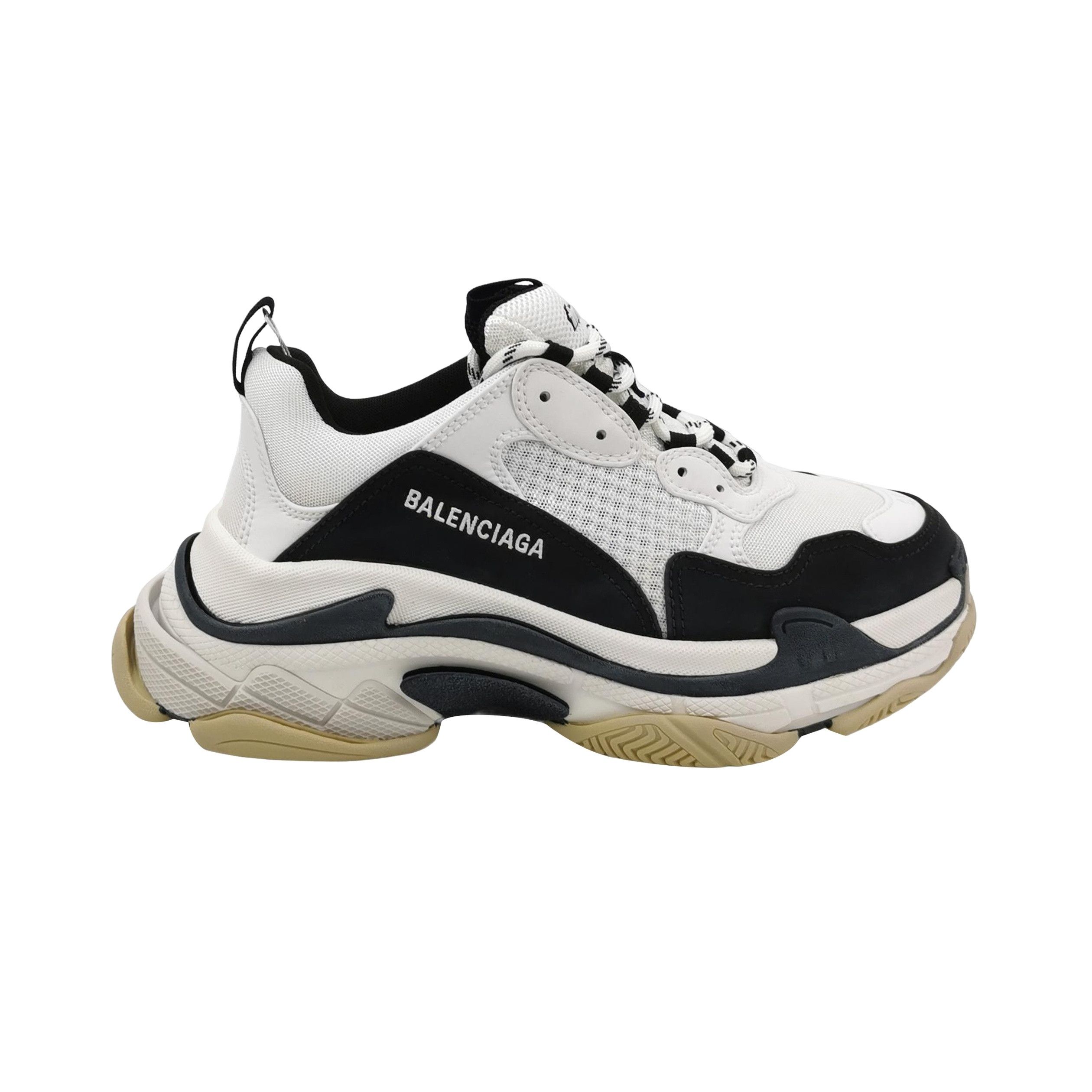 Balenciaga Balenciaga Triple S Mesh Leather Sneakers 41 Size US 8 / EU 41 - 1 Thumbnail