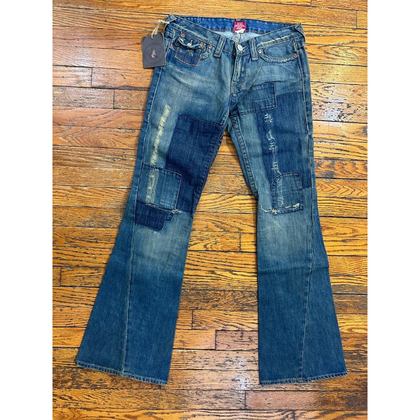 True Religion Berkeley Patchwork Flare Jeans buy New with tags 27