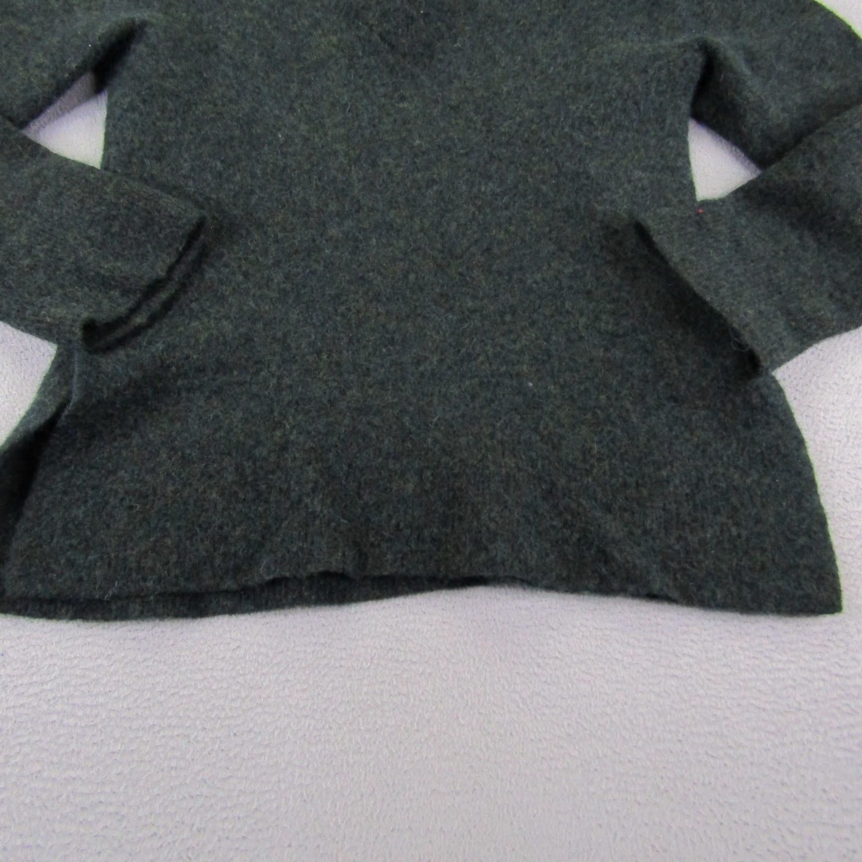 Vince Vince Sweater Womens Small Green V-Neck Knit Pullover Alpaca Wool Blend Top Size S / US 4 / IT 40 - 3 Thumbnail