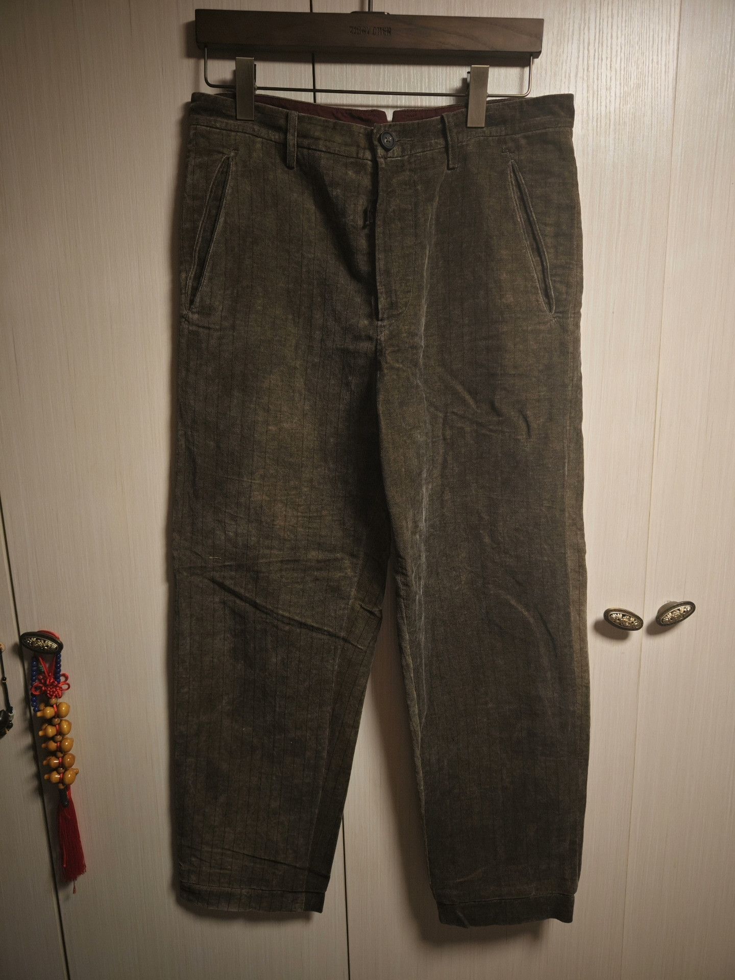 Ziggy Chen Ziggy Chen 18AW Avocado Velvet Pants Size US 32 / EU 48 - 1 Thumbnail