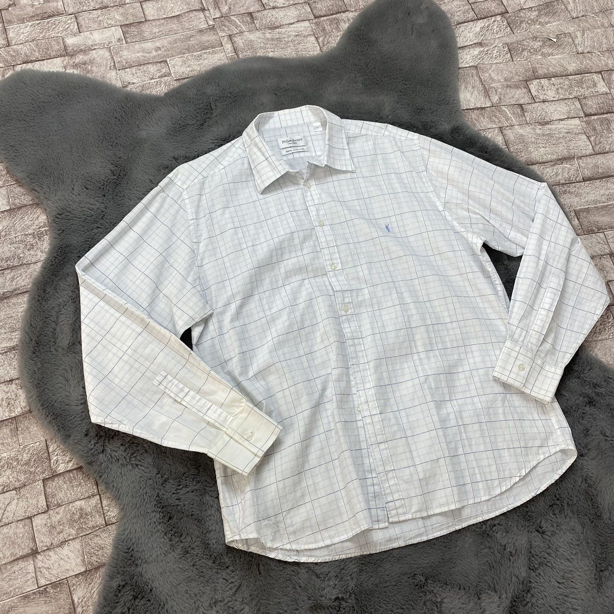 Vintage × Yves Saint Laurent Yves Saint Laurent Shirt Long Sleeve Xl Vintage Size US XL / EU 56 / 4 - 3 Thumbnail