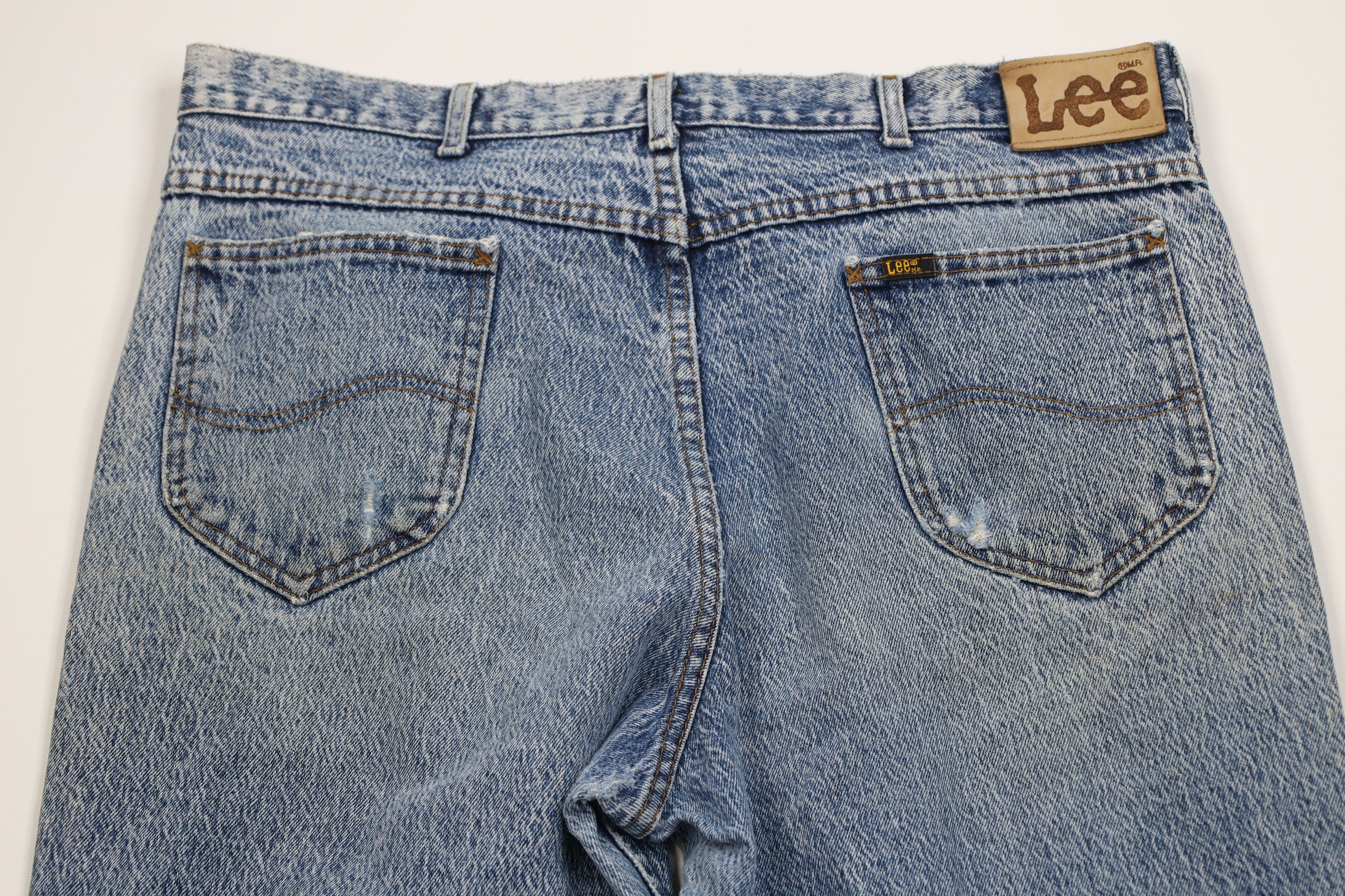 Lee Vintage 90s Lee Acid Wash Straight Leg Denim Jeans USA Size US 38 / EU 54 - 12 Thumbnail