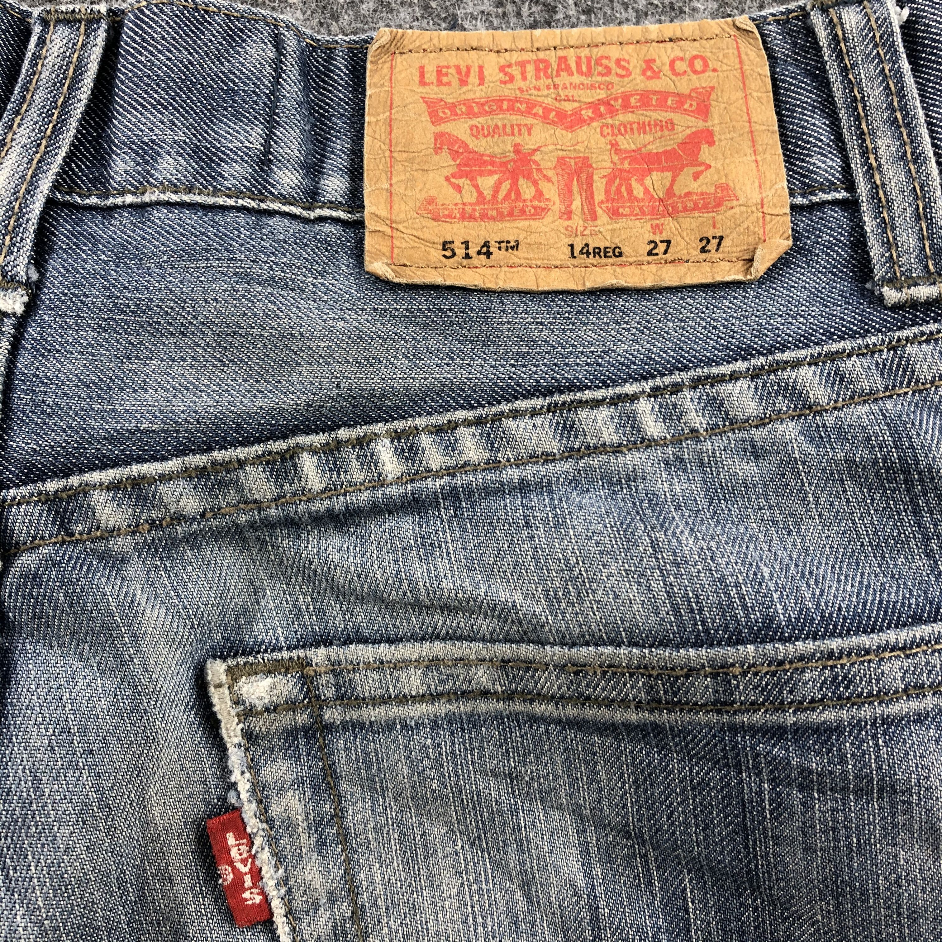 Levi's × Vintage Vintage Distress Blue Wash Levis 514 Jeans-JM1479 Size US 27 - 6 Thumbnail