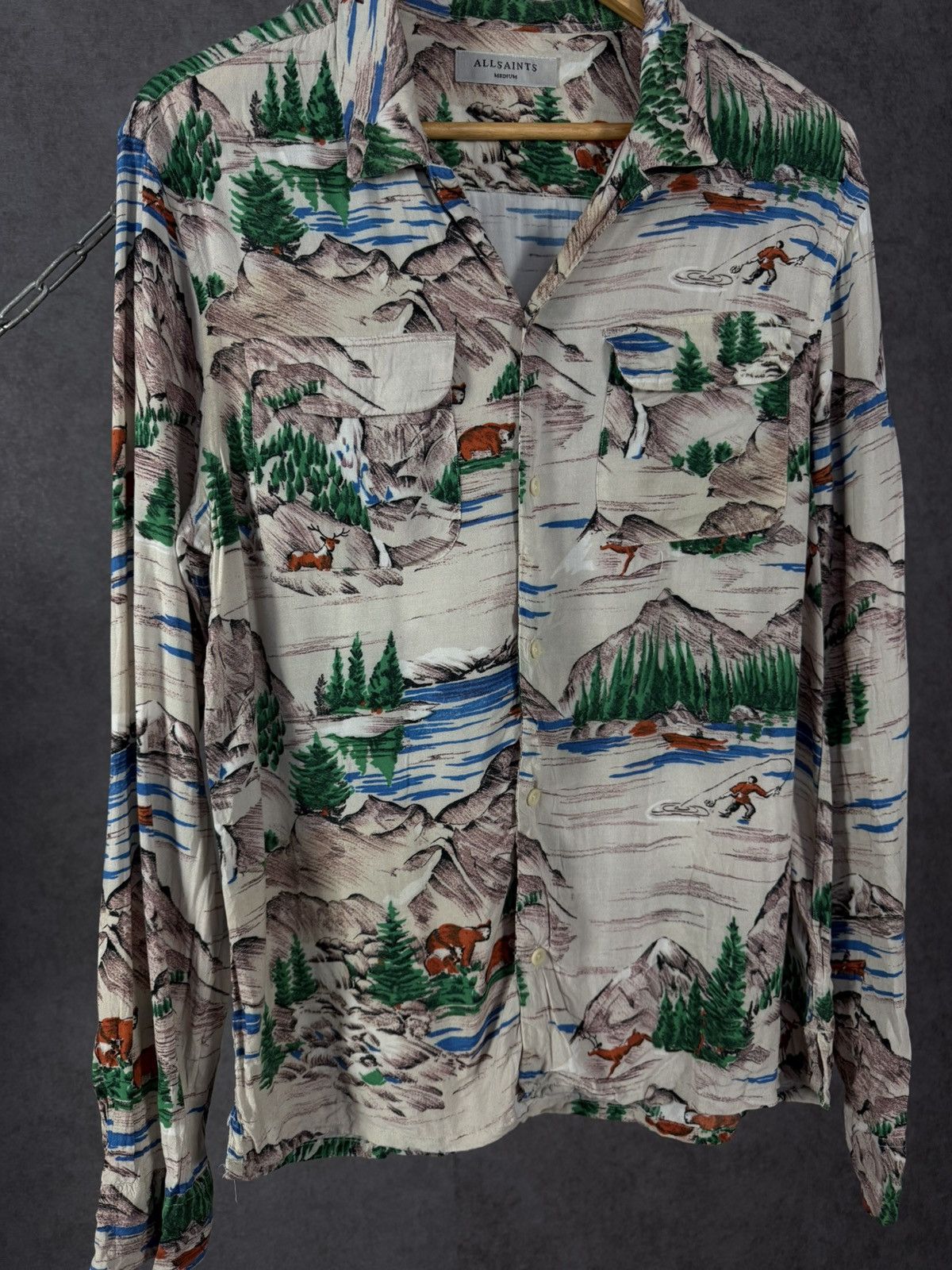 Allsaints Allsaints art designer crazy shirt Size US M / EU 48-50 / 2 - 3 Thumbnail