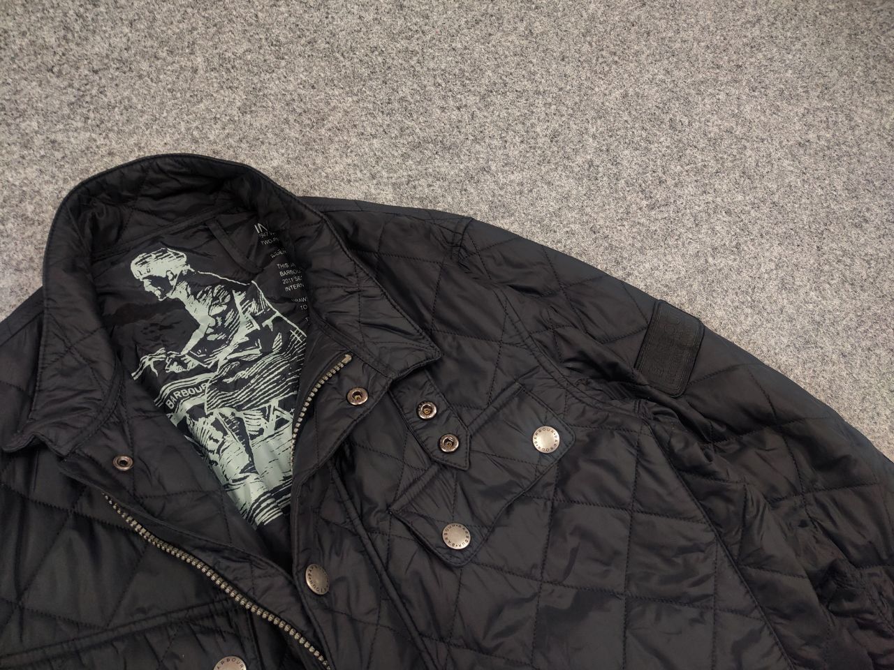 Barbour Barbour International Ariel Black Adult quilted Jacket Size US L / EU 52-54 / 3 - 5 Thumbnail