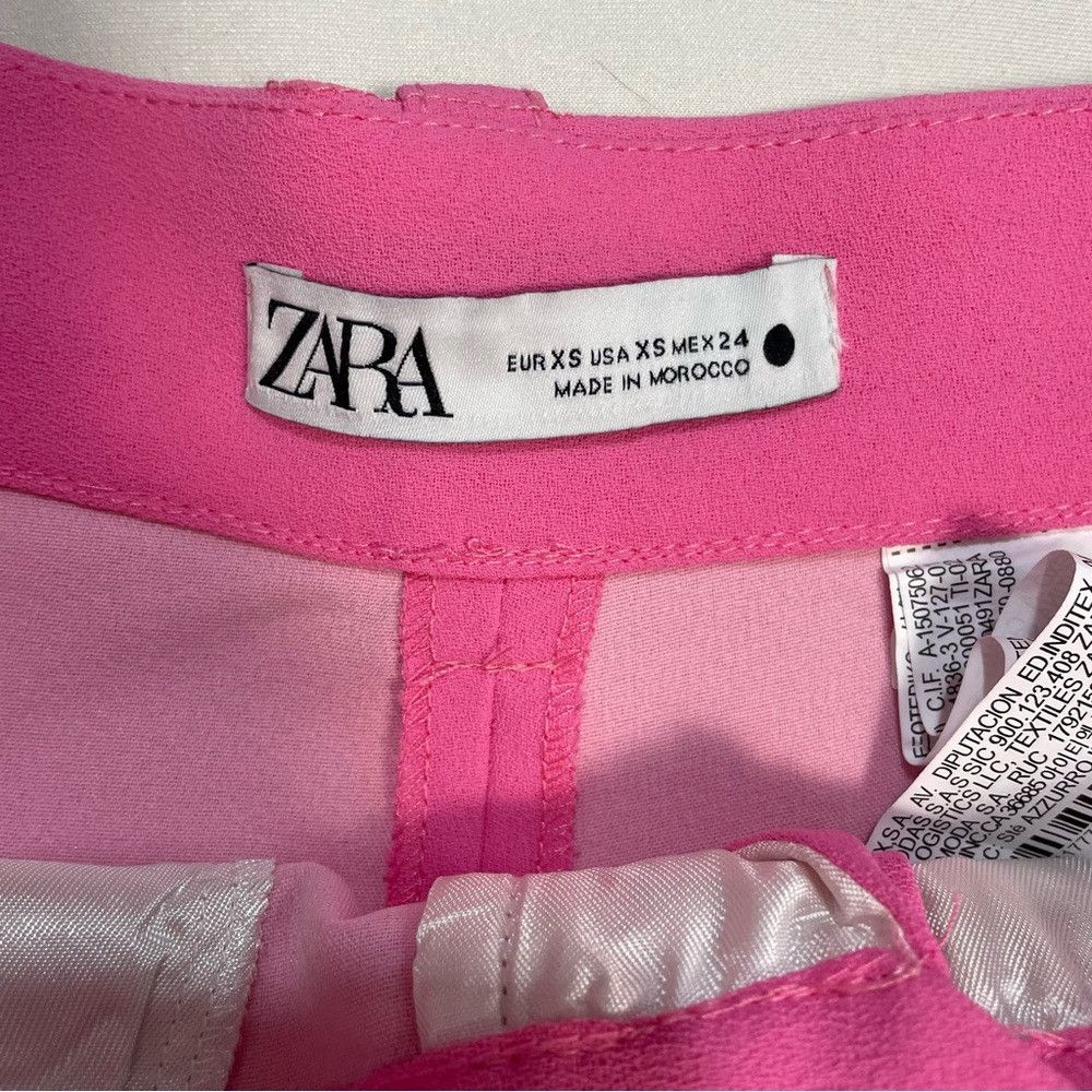 Zara NWT New Zara Pink High Waist Shorts Size XS Size 26" / US 2 / IT 38 - 6 Thumbnail