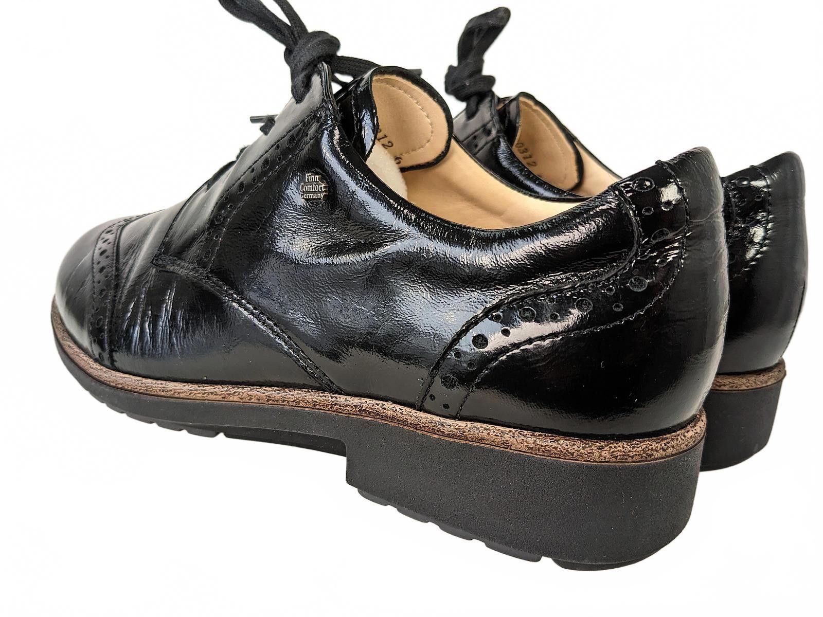 Other Finn Comfort Men Dress Shoes Germany LaceUp Black Patent 7 Size US 7 / EU 40 - 5 Thumbnail