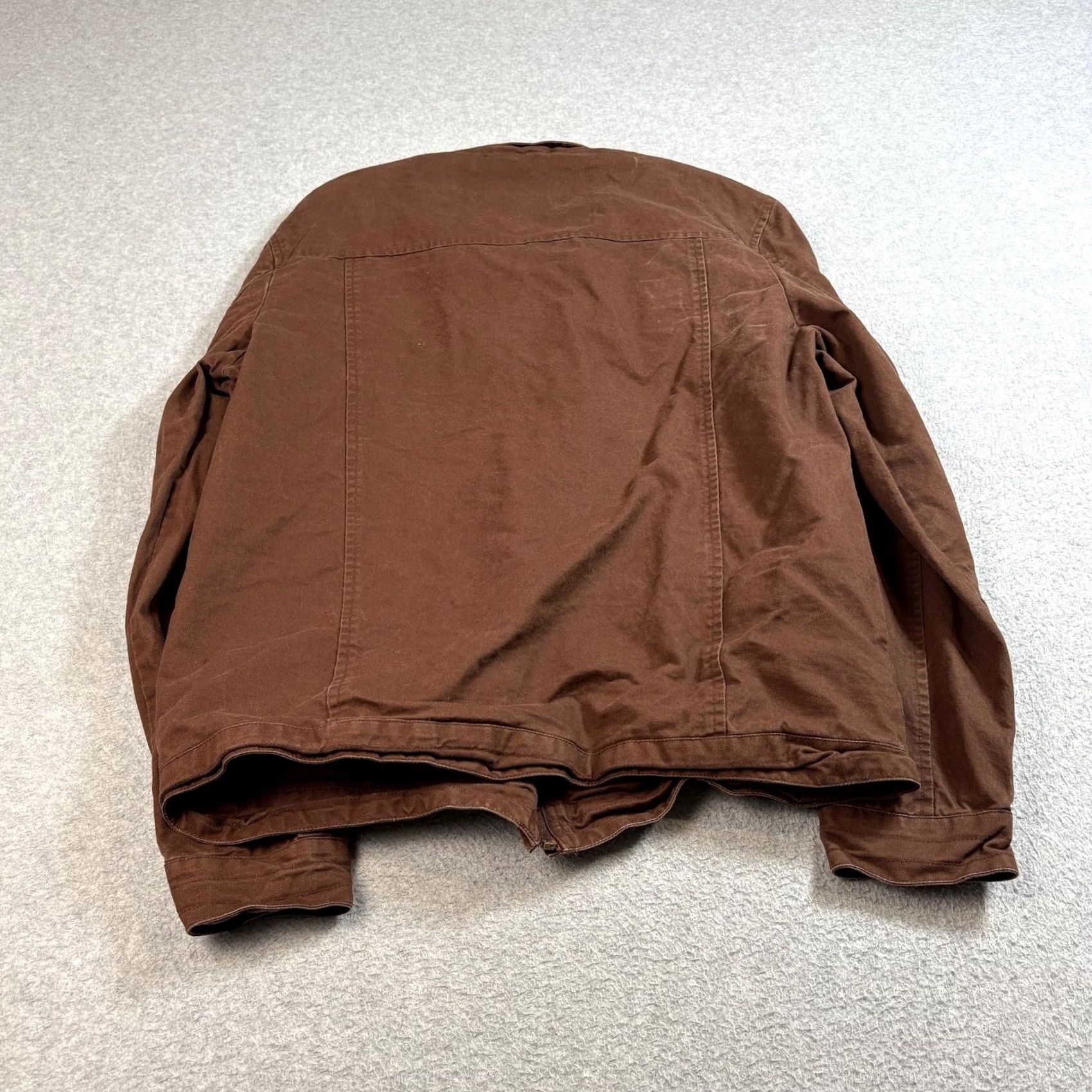 Vintage VINTAGE WenVen Jacket Mens Brown Full Zip Chore Workwear Utility Pockets 90s Preppy Military Casual Outerwear Regular Sized M Mens Brown Jacket Size US M / EU 48-50 / 2 - 2 Thumbnail