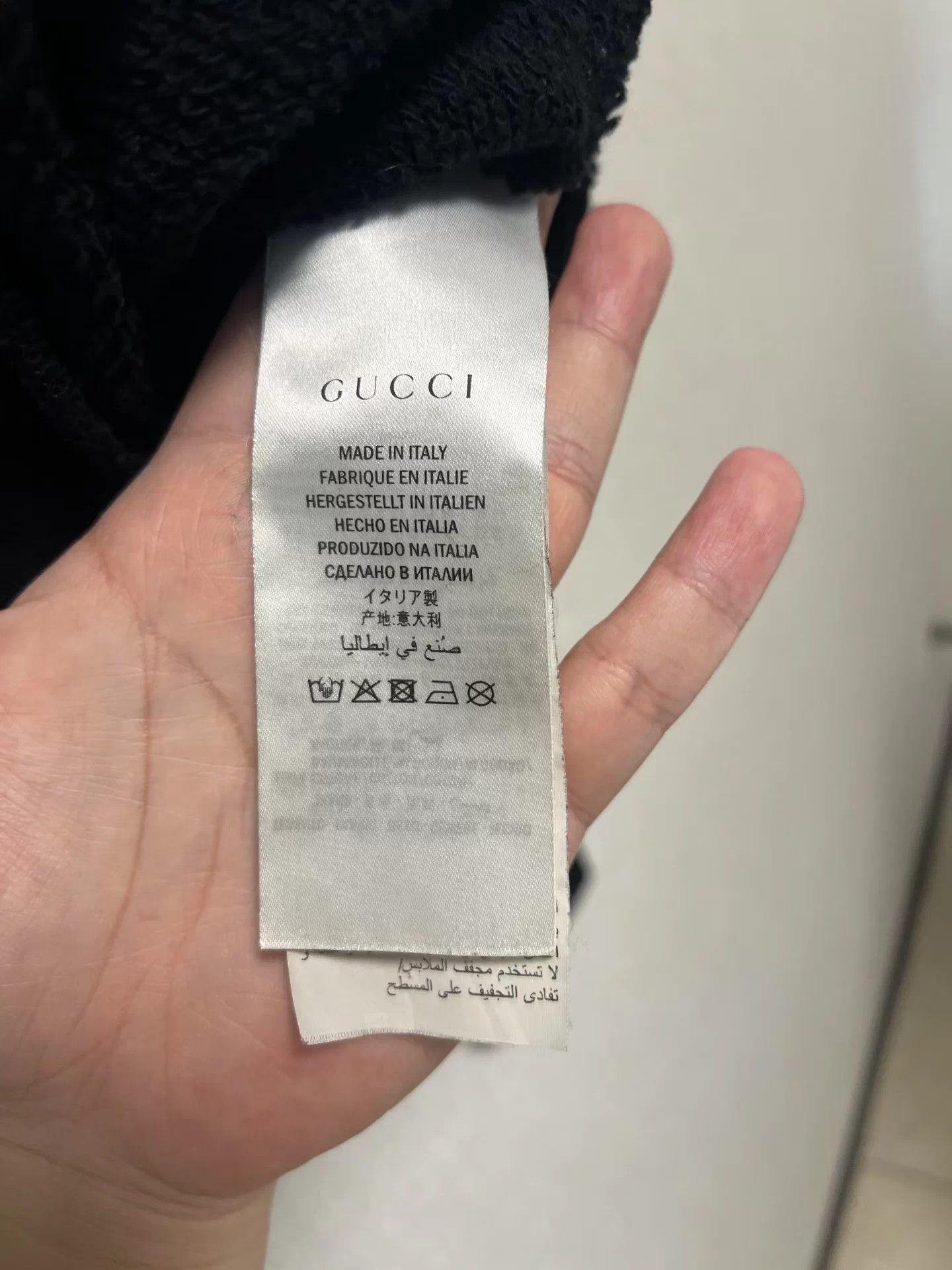 Gucci Gucci Black Hypnotic Tombstone Sweatshirt L 98 New Size US L / EU 52-54 / 3 - 4 Thumbnail