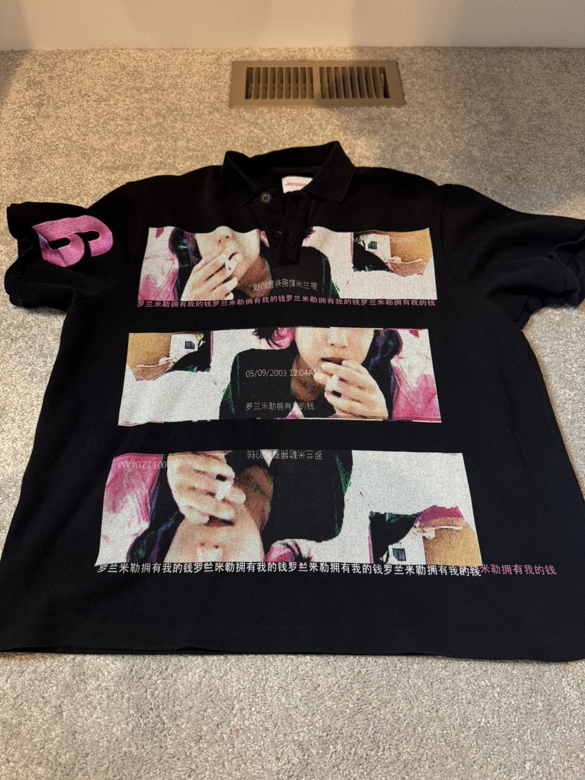 Smoking girl DROLAND MILLER polo