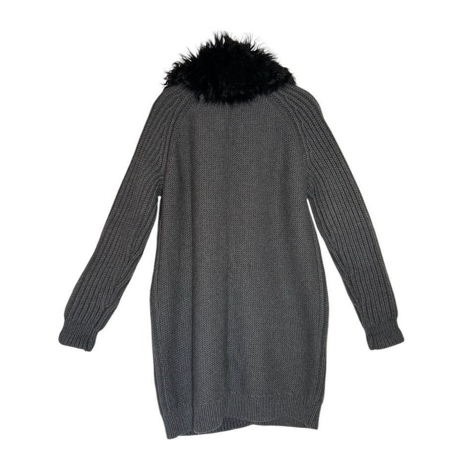 Tory Burch Tory Burch Knit Wool Cardigan Coat w/ Removable Collar in Gr Size S / US 4 / IT 40 - 3 Thumbnail