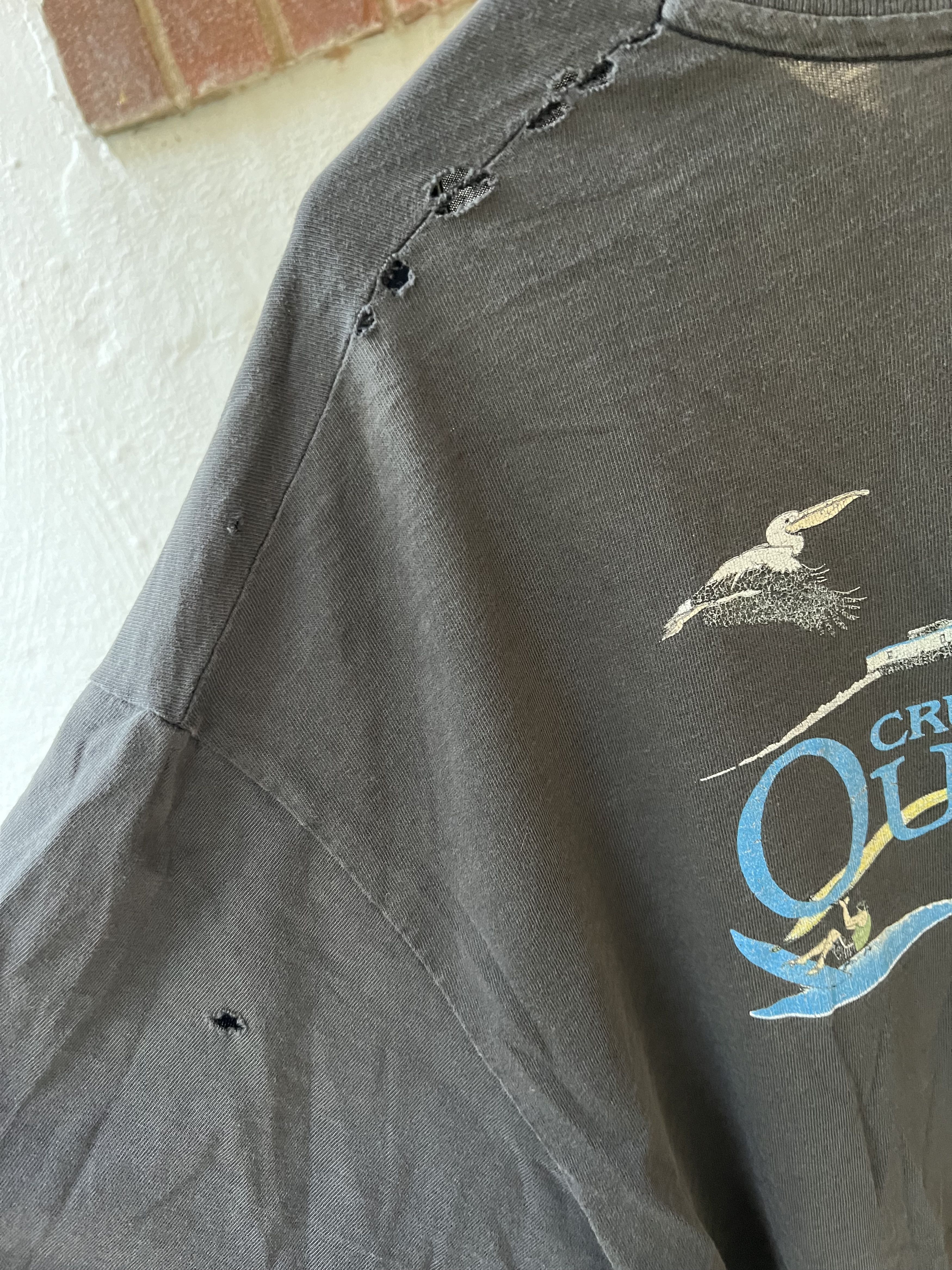 Vintage 90s Thrashed Outer Banks Ferry Pocket T OBX Size US XL / EU 56 / 4 - 7 Thumbnail
