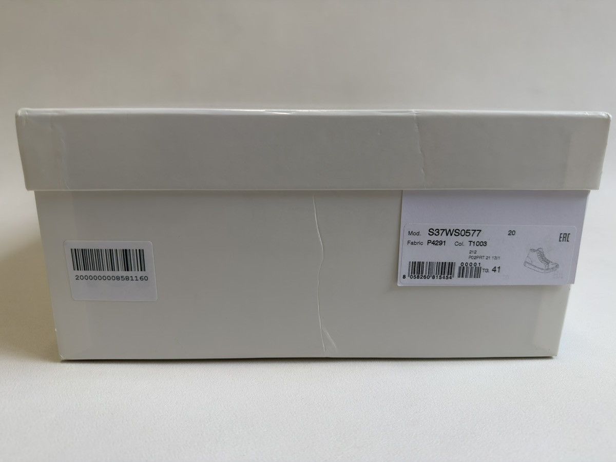 Maison Margiela White Canvas High Top Tabi Sneakers Size US 9 / EU 42 - 18 Thumbnail