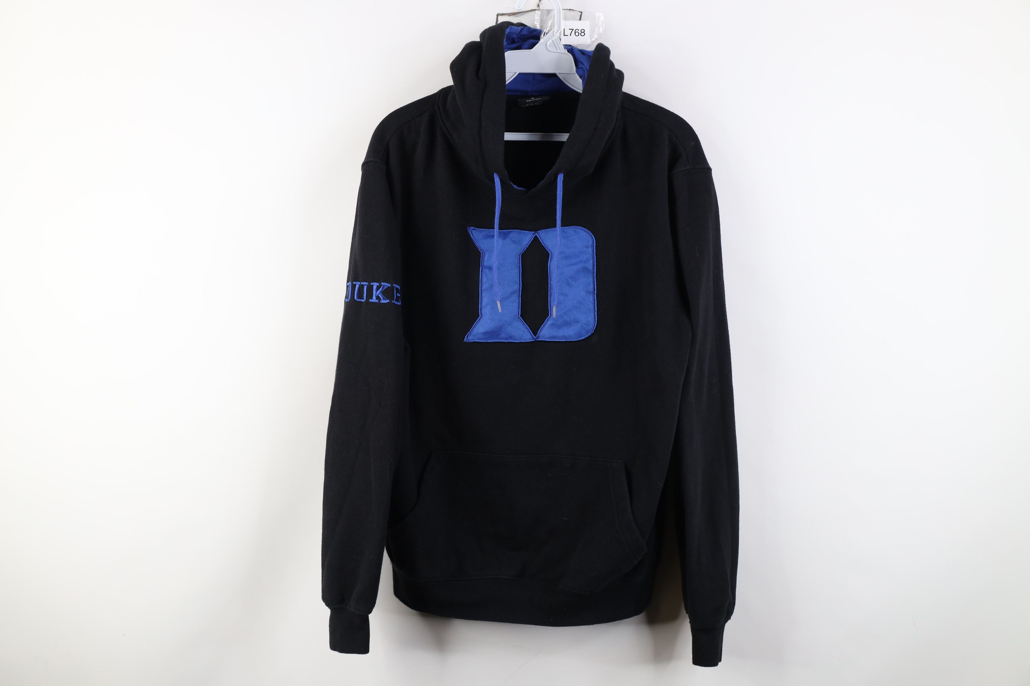 Vintage Vintage Y2K Spell Duke University Hoodie Sweatshirt Black Size US S / EU 44-46 / 1 - 1 Thumbnail