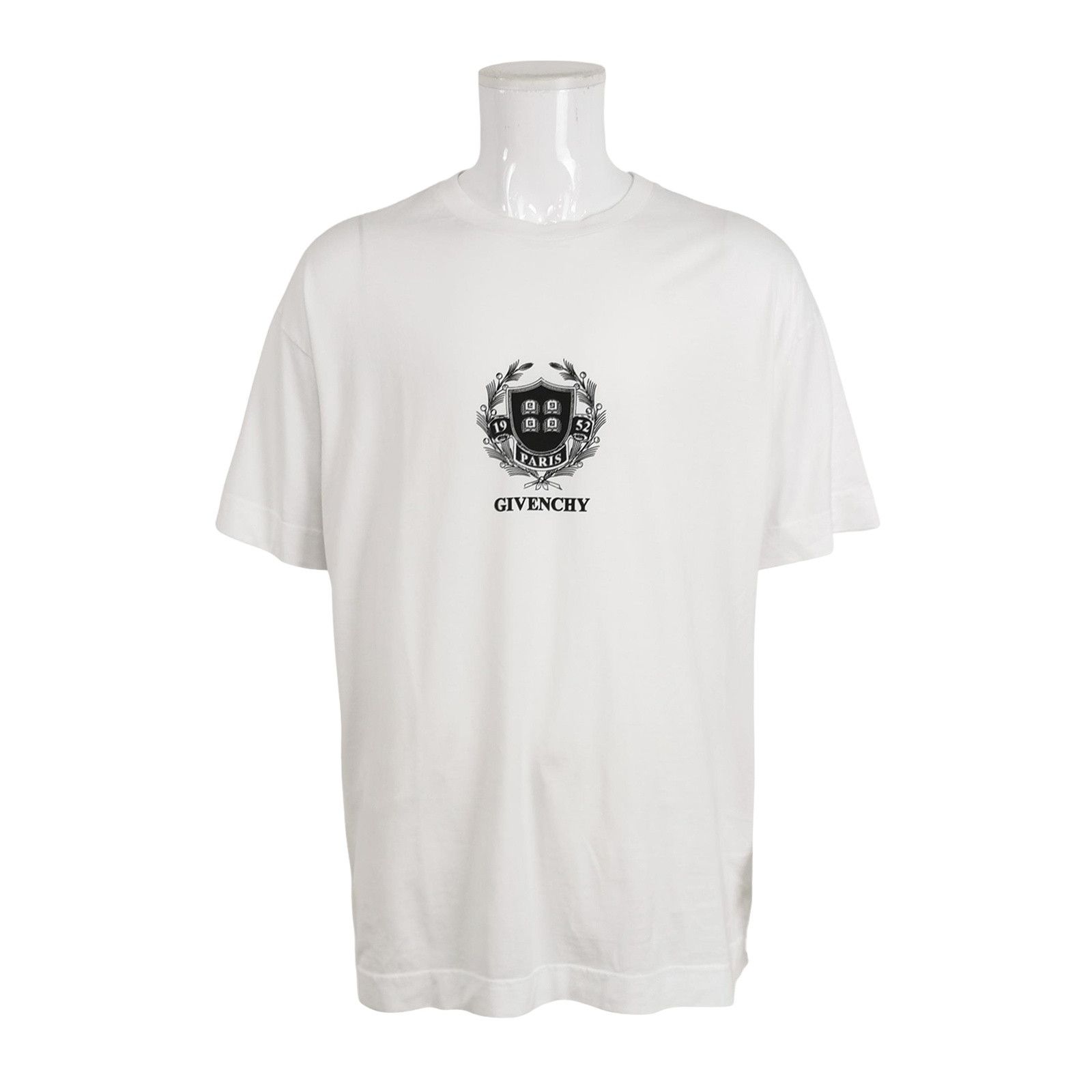 Givenchy Givenchy Crest Logo Cotton T-Shirt Size L Size US L / EU 52-54 / 3 - 1 Thumbnail