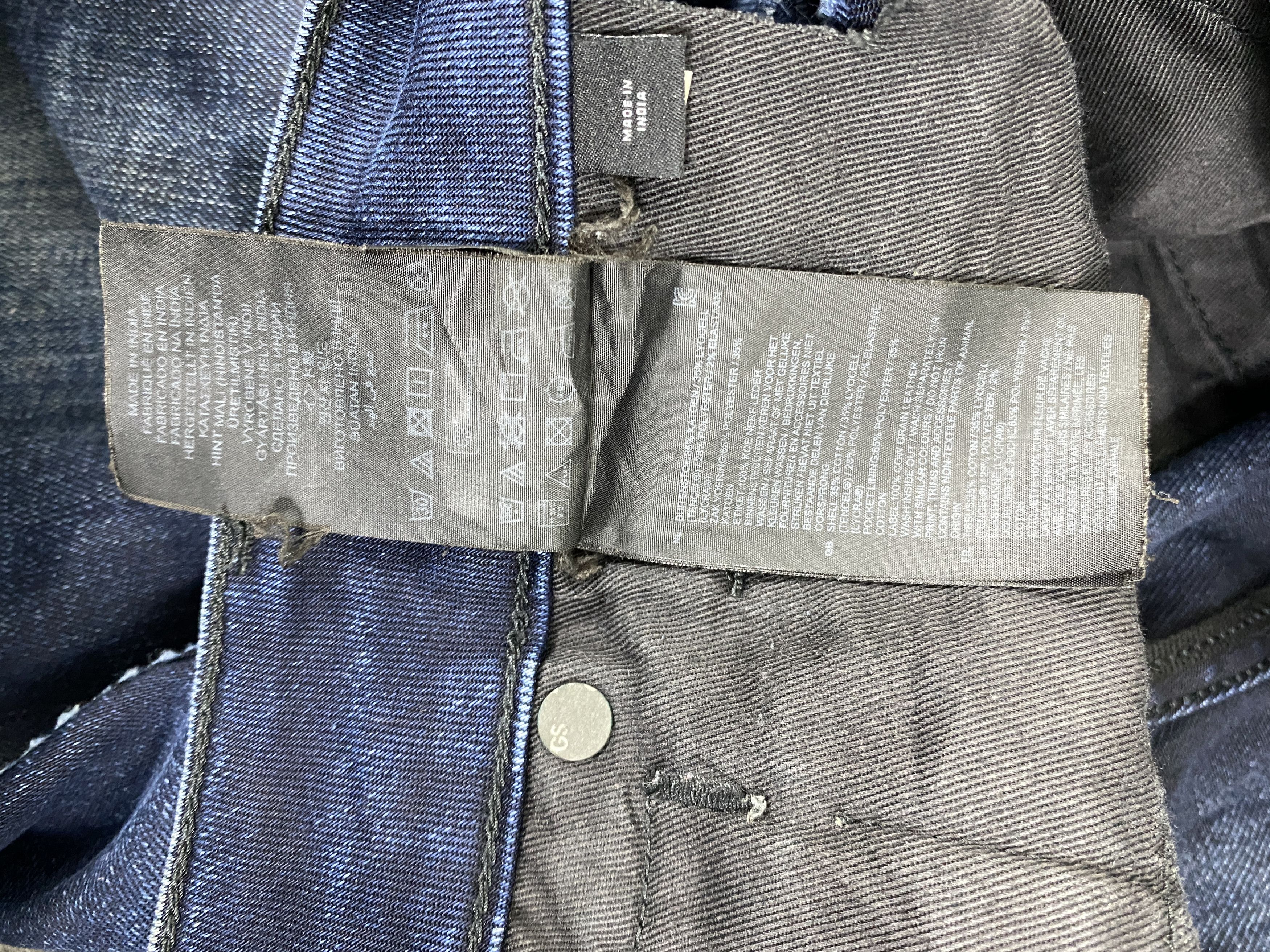 Japanese Brand Blue Vintage G-Star Skinny Jeans 32x29.5 - JN3266 Size US 32 / EU 48 - 12 Thumbnail