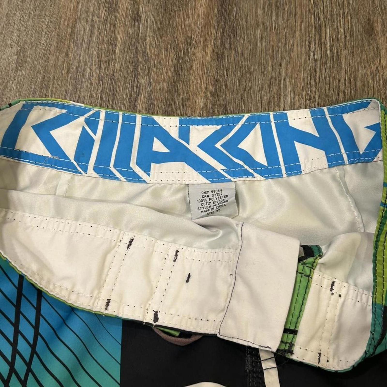Billabong Vintage Y2K Billabong Board Shorts With Wax Comb Size US 33 - 5 Thumbnail