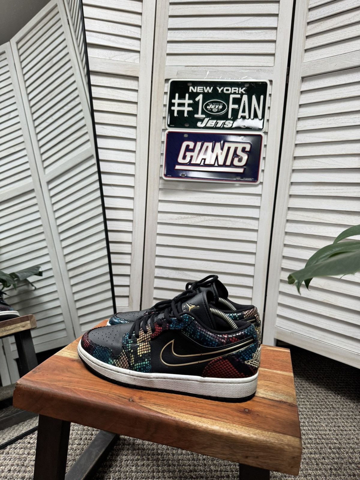 Nike Air Jordan 1 Low Multi Snakeskin Size US 8 / EU 41 - 3 Thumbnail