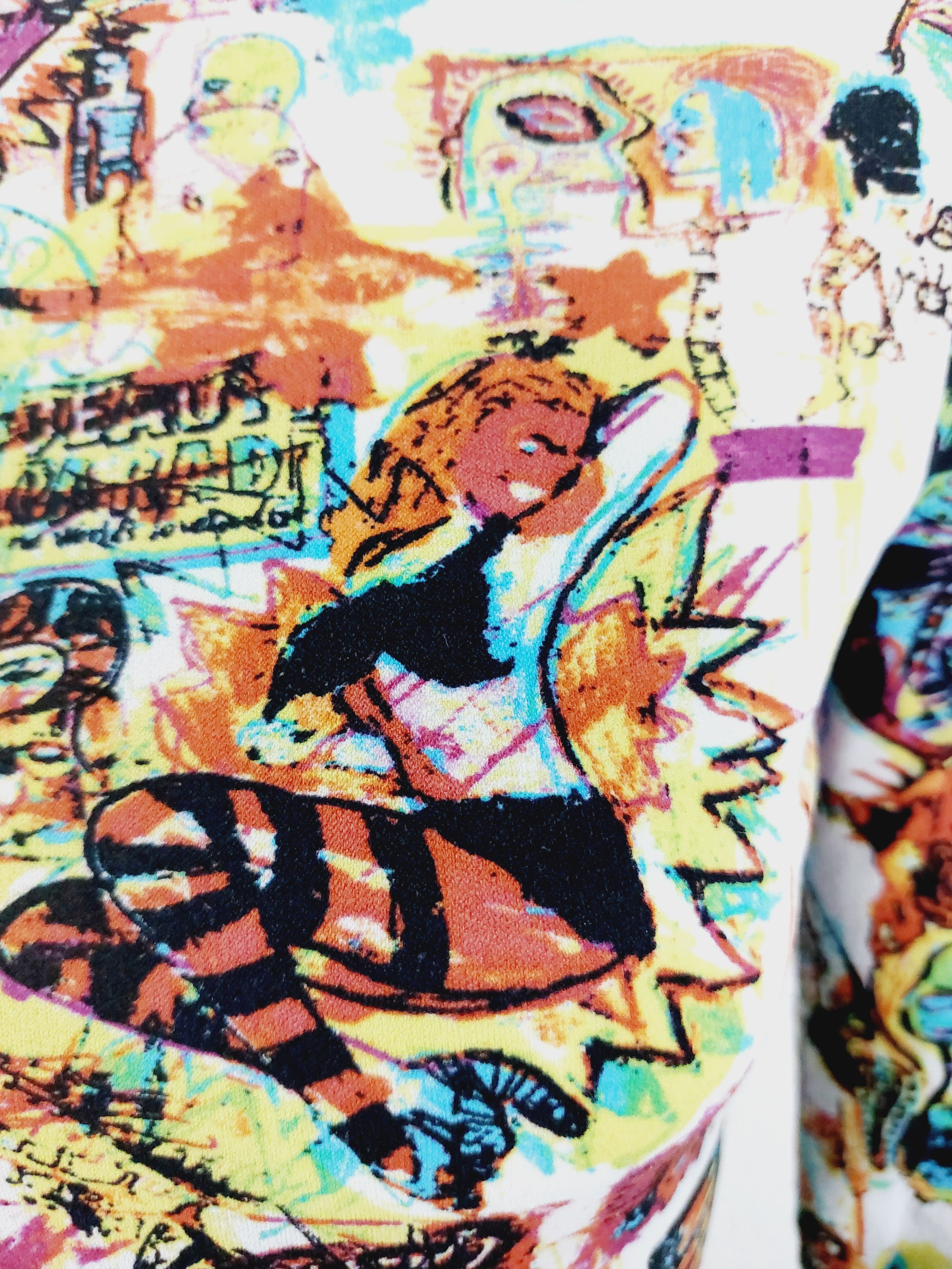 Jean Paul Gaultier Jean Paul Gaultier Basquiat Comic Art Tattoo Top T-Shirt Size US XS / EU 42 / 0 - 5 Thumbnail