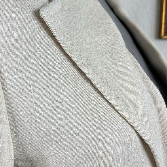Victoria Beckham Victoria Beckham Ecru Single Breasted Blazer Silk Blend 2 Bu Size S / US 4 / IT 40 - 7 Thumbnail