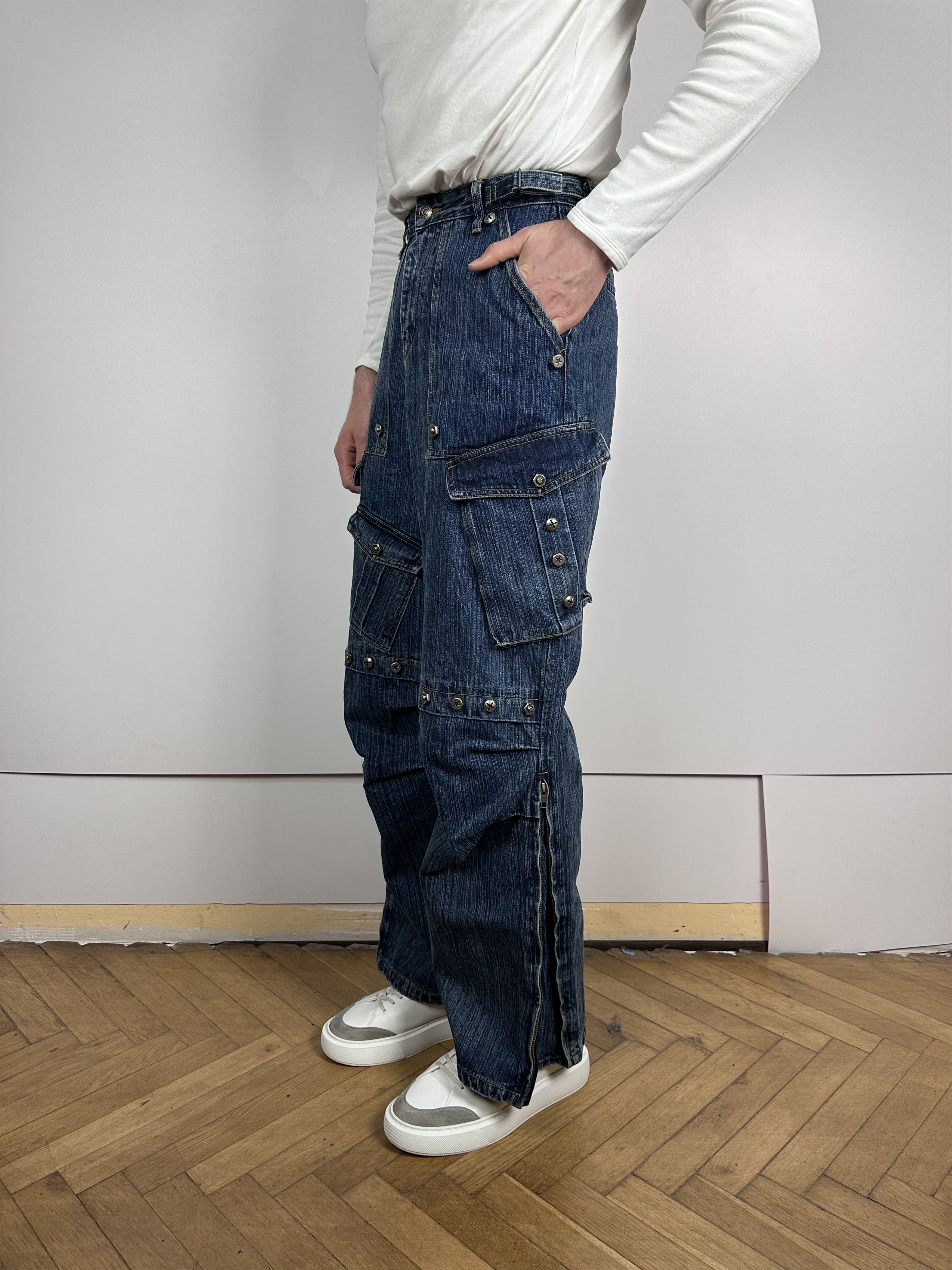Vintage Masonprince Multi-pocket Avangard Y2K Cargo Denim Japan S Size US 32 / EU 48 - 7 Thumbnail