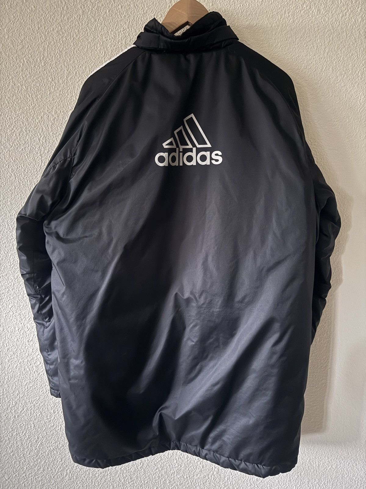 Adidas 2000s Adidas windbreaker parka long jacket coat Size US L / EU 52-54 / 3 - 2 Thumbnail