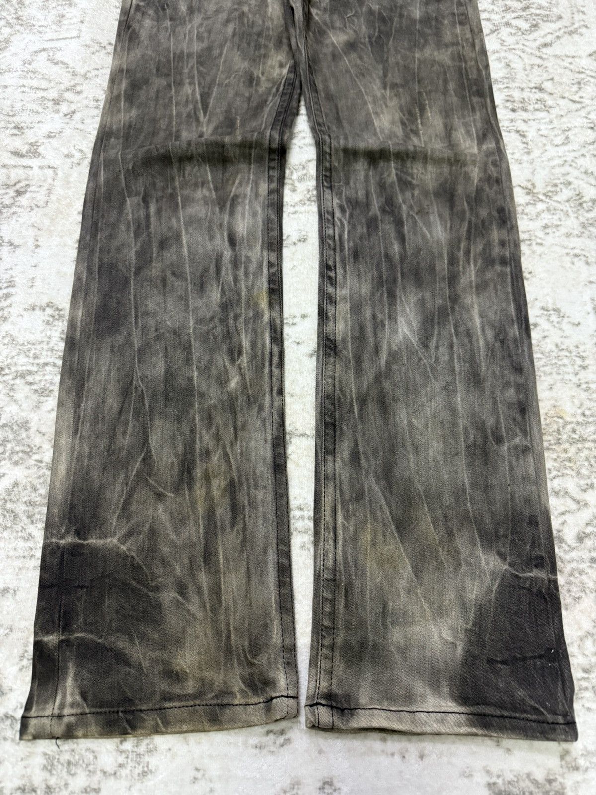 Japanese Brand Japanese Brand Pasta Denim Studded Waxed Coated Jeans Size US 30 / EU 46 - 9 Thumbnail