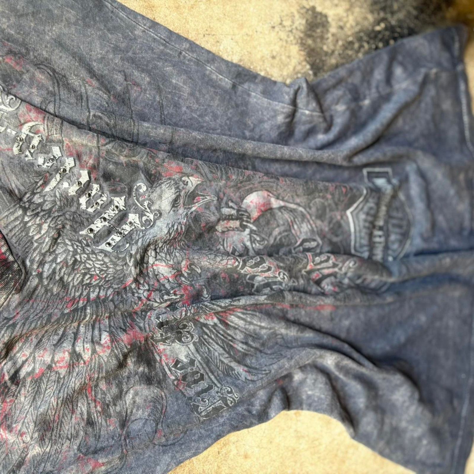Harley Davidson Y2k harley davidson black rhinestone Y2K design shirt Size M / US 6-8 / IT 42-44 - 3 Thumbnail