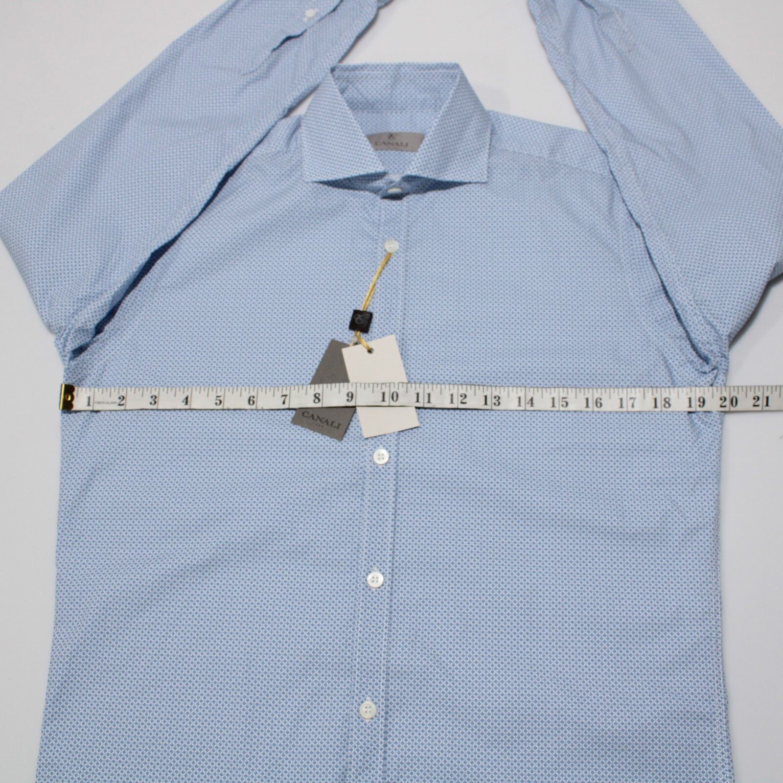 Canali Canali New with tags Shirt Size S US In Blue Size US S / EU 44-46 / 1 - 4 Thumbnail