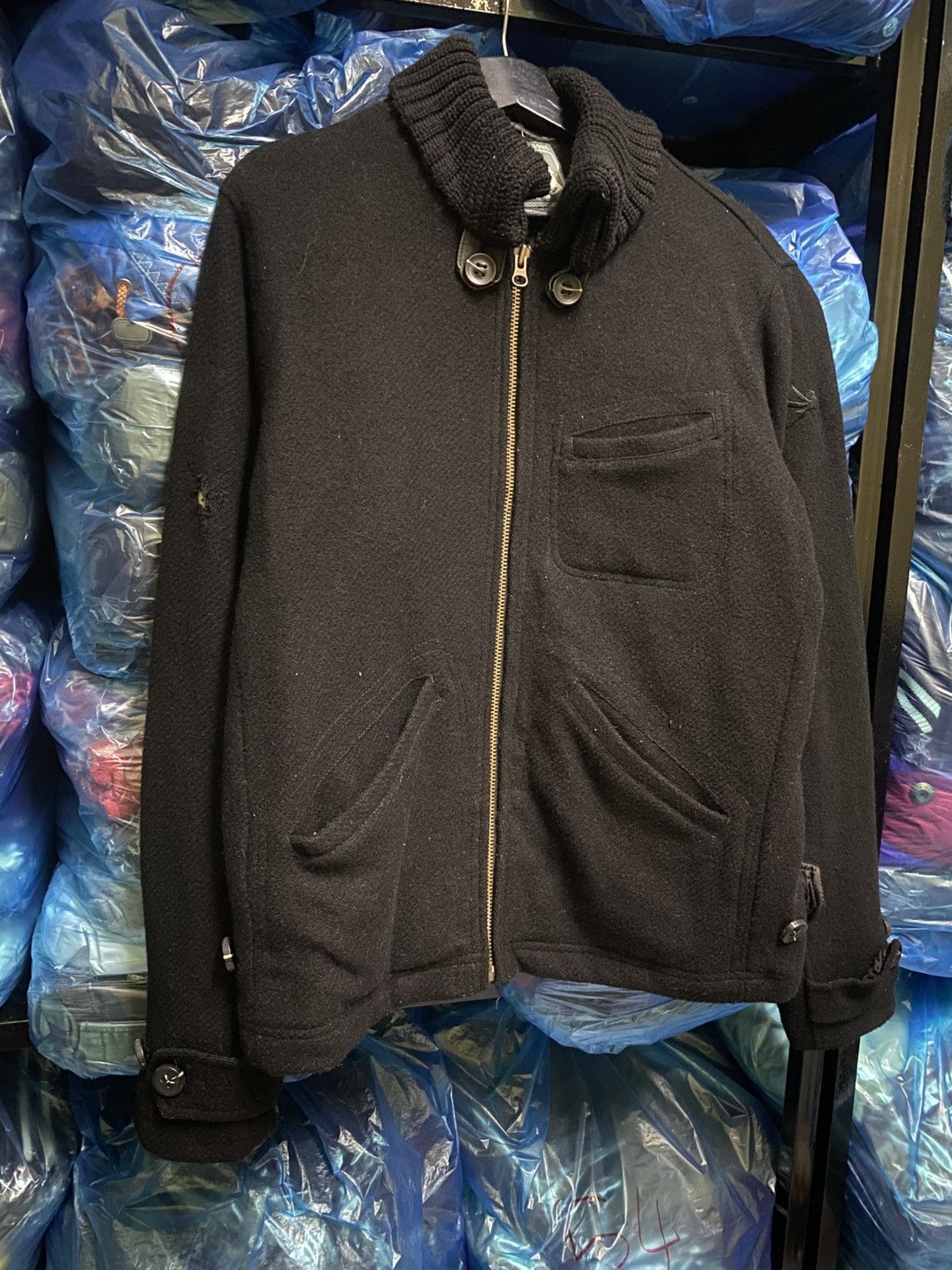 I. Spiewak And Sons Vintage Spiewak Wool Jacket with Ribbed Shawl Collar Size US M / EU 48-50 / 2 - 3 Thumbnail