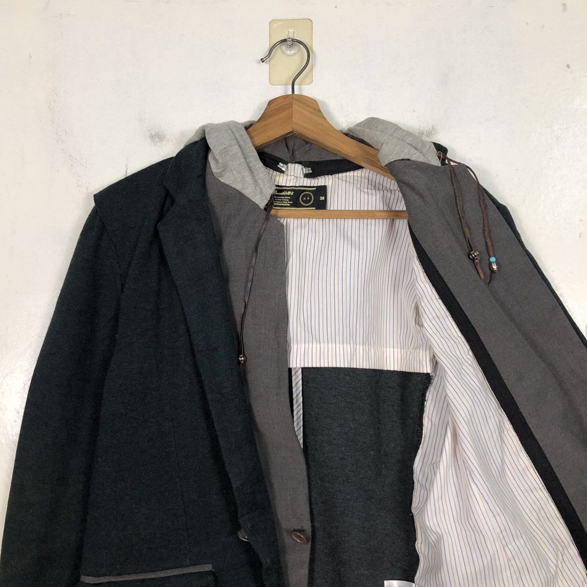 Japanese Brand Biker Double Layer Jacket BrthBreath Punk Style Number Nine Size US M / EU 48-50 / 2 - 16 Thumbnail