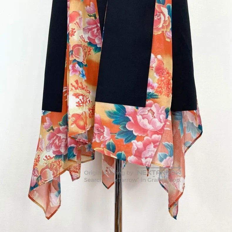 Junya Watanabe Junya Watanabe Floral Patchwork Dress Size XS / US 0-2 / IT 36-38 - 6 Thumbnail