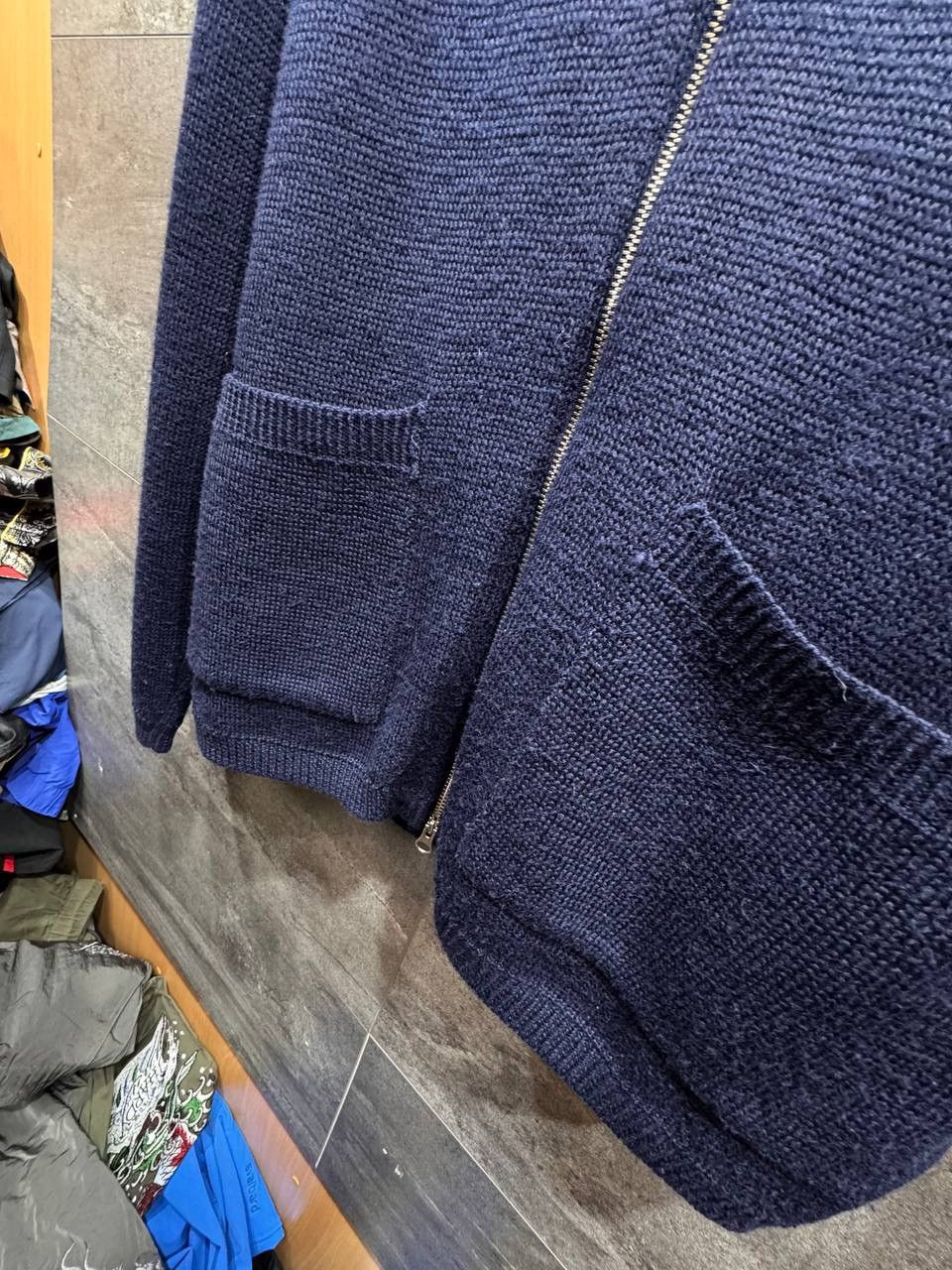 Universal Works Universal Works Zip Knit Cardigan Navy Wool Men’s Sweater Size US S / EU 44-46 / 1 - 9 Thumbnail